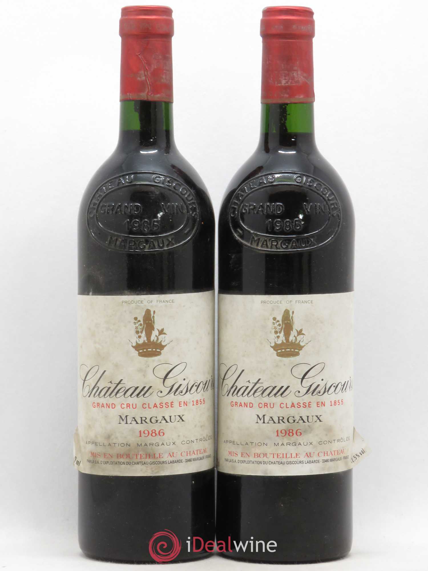 Château Giscours 3ème Grand Cru Classé 1986 - Lot de 2 bouteilles - 0
