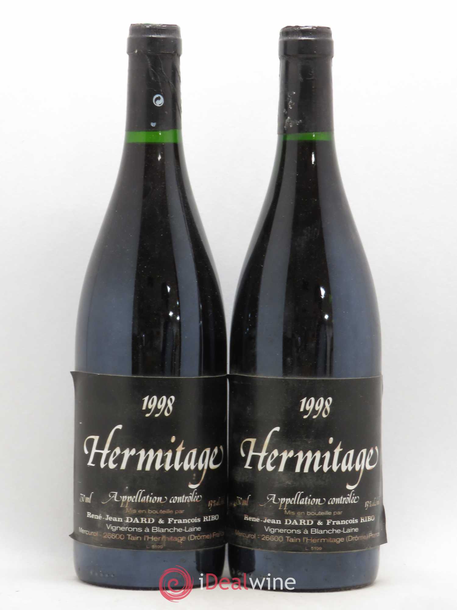 Hermitage Dard et Ribo (Domaine) 1998 - Lot de 2 bouteilles - 0