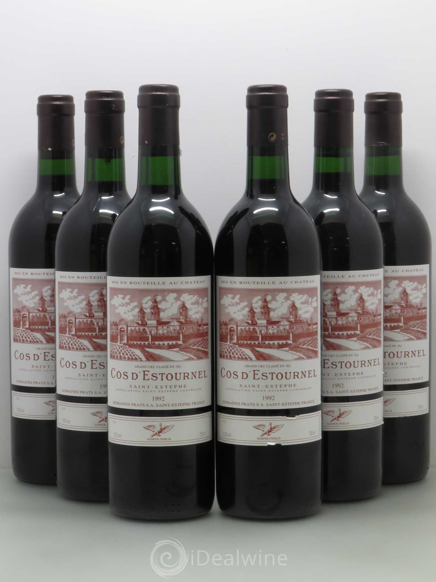 Cos d'Estournel 2ème Grand Cru Classé 1992 - Lot de 6 bouteilles - 0