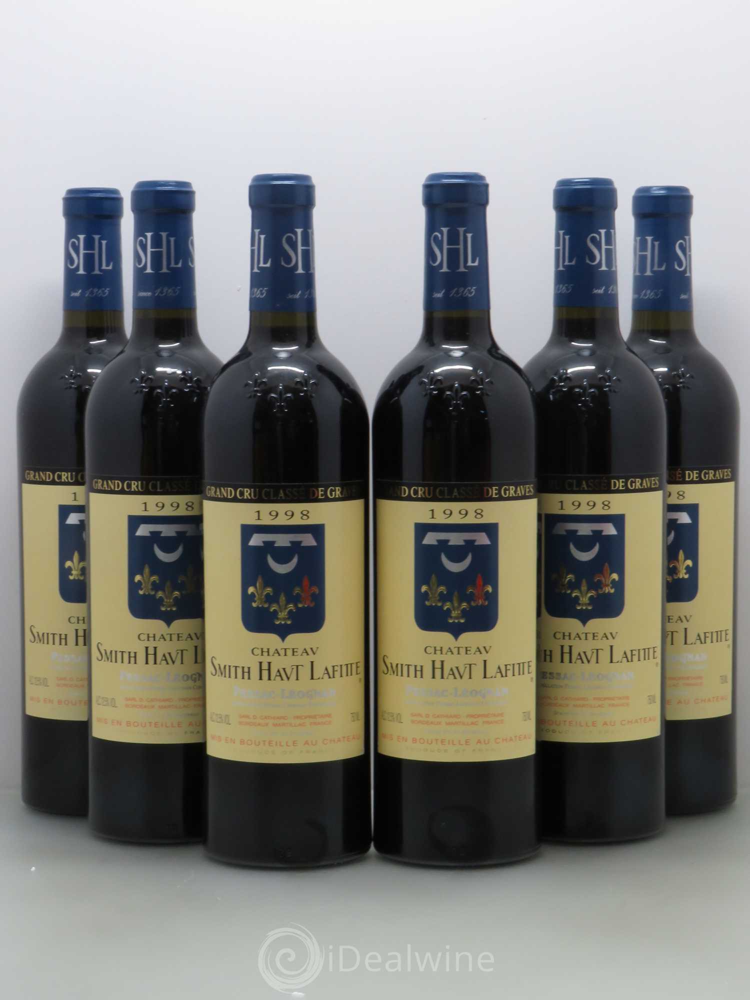 Château Smith Haut Lafitte Cru Classé de Graves 1998 - Lot de 6 bouteilles - 0