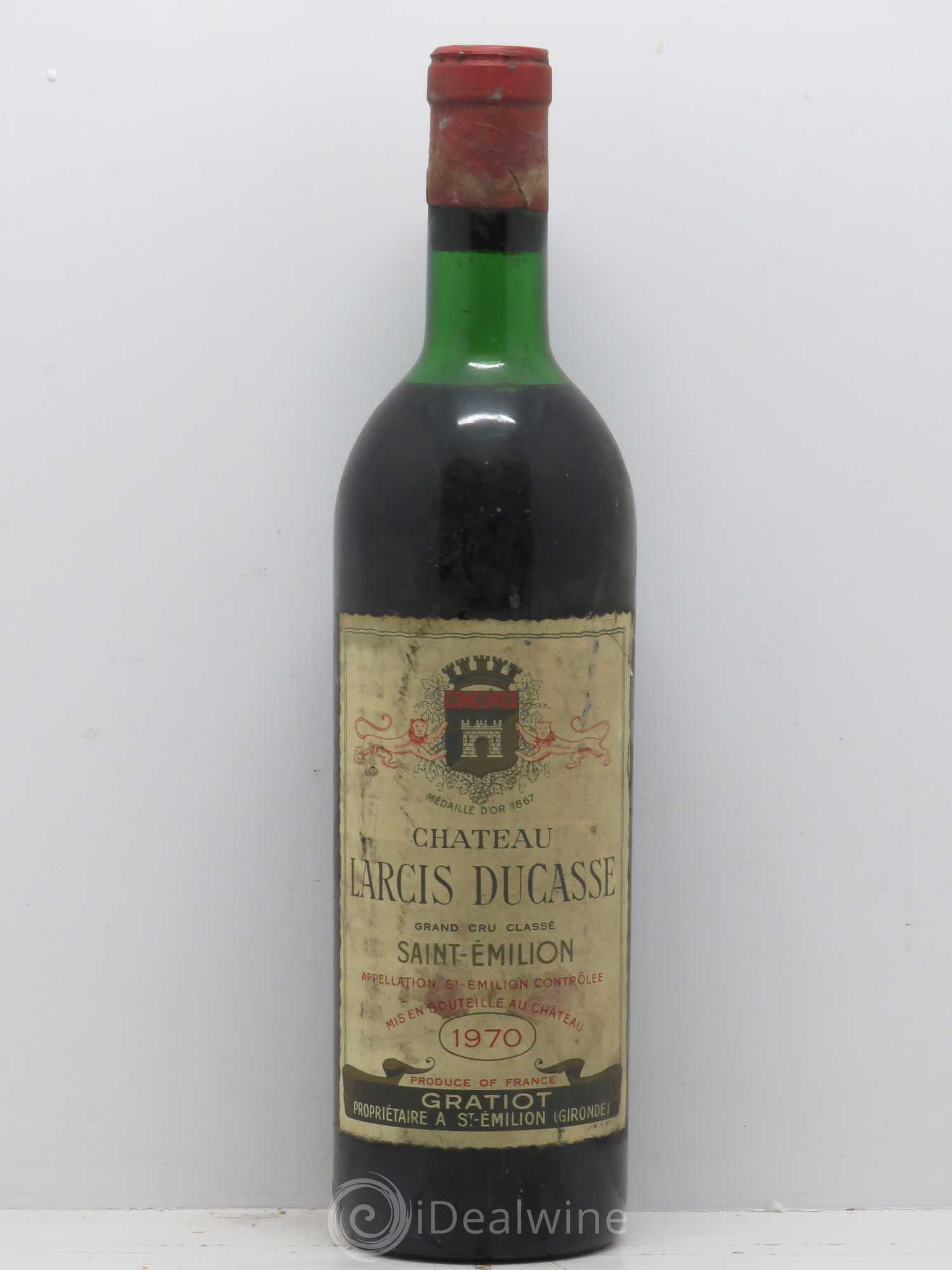 Château Larcis Ducasse 1er Grand Cru Classé B 1970 - Lot de 1 bouteille - 0