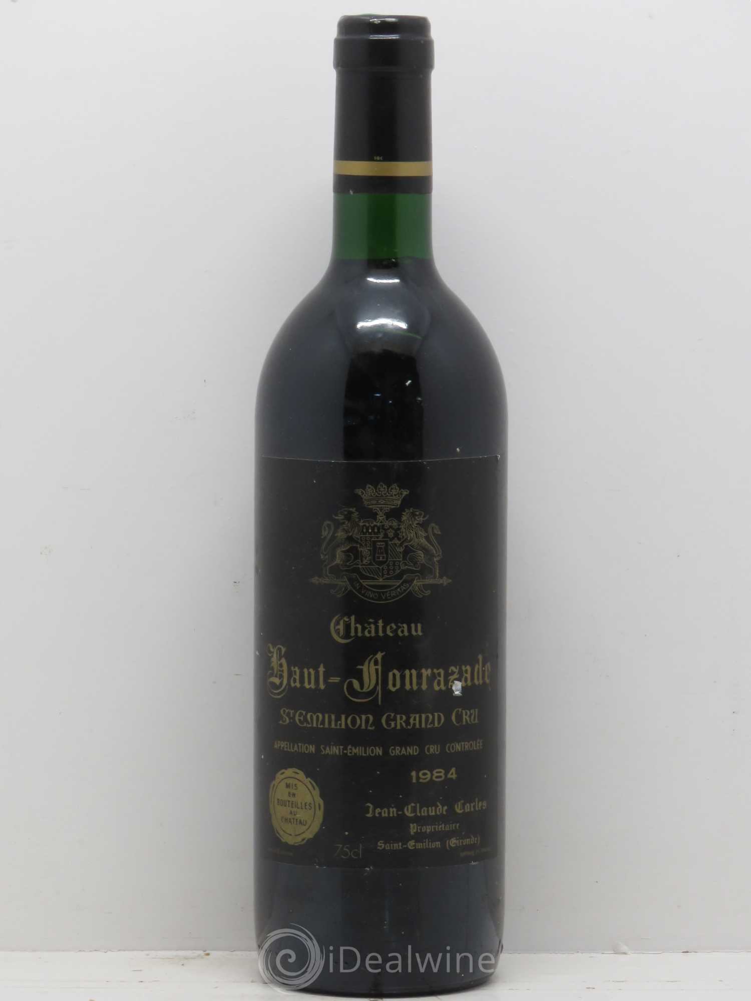 Saint-Émilion Château Haut Fonrazade 1984 - Posten von 1 Flasche - 0