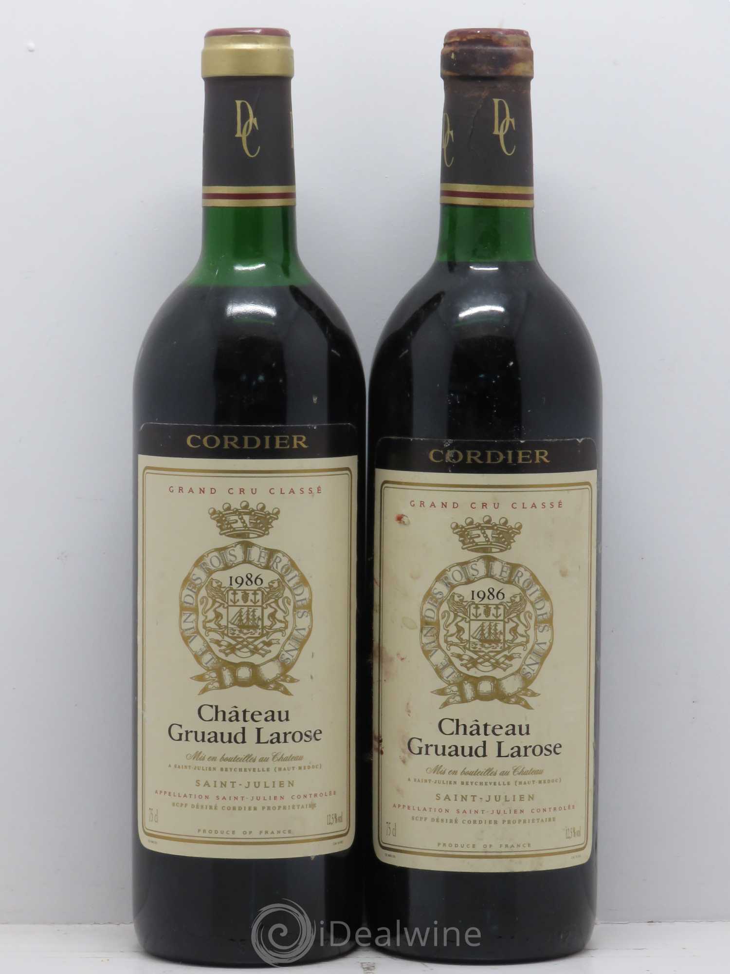 Château Gruaud Larose 2ème Grand Cru Classé 1986 - Lot de 2 bouteilles - 0