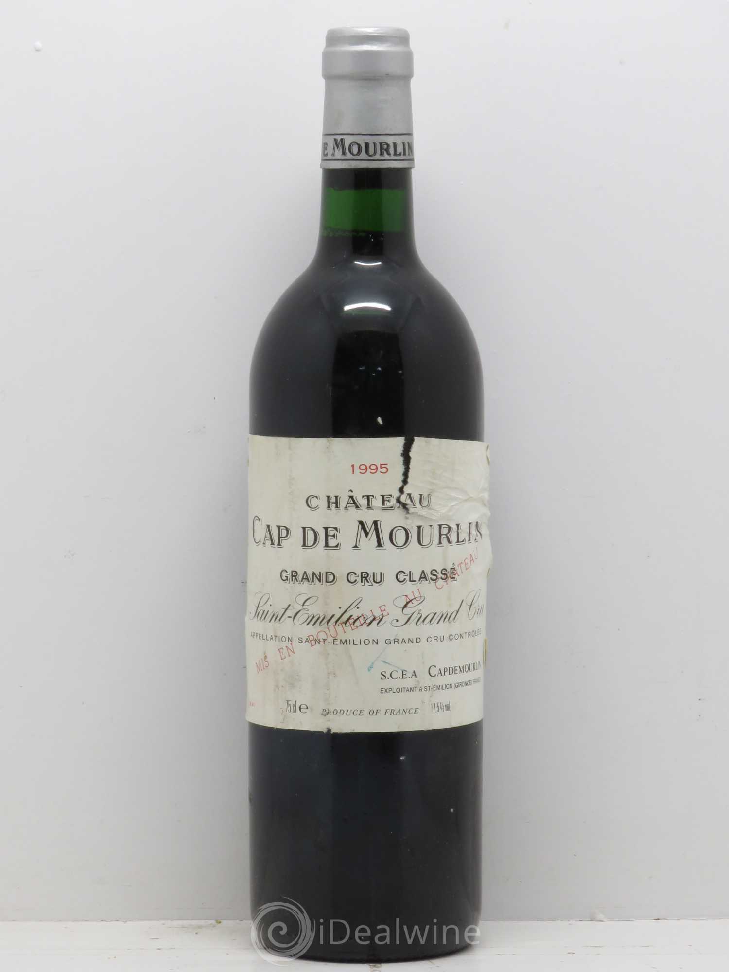 Château Cap de Mourlin Grand Cru Classé 1995 - Lot de 1 bouteille - 0