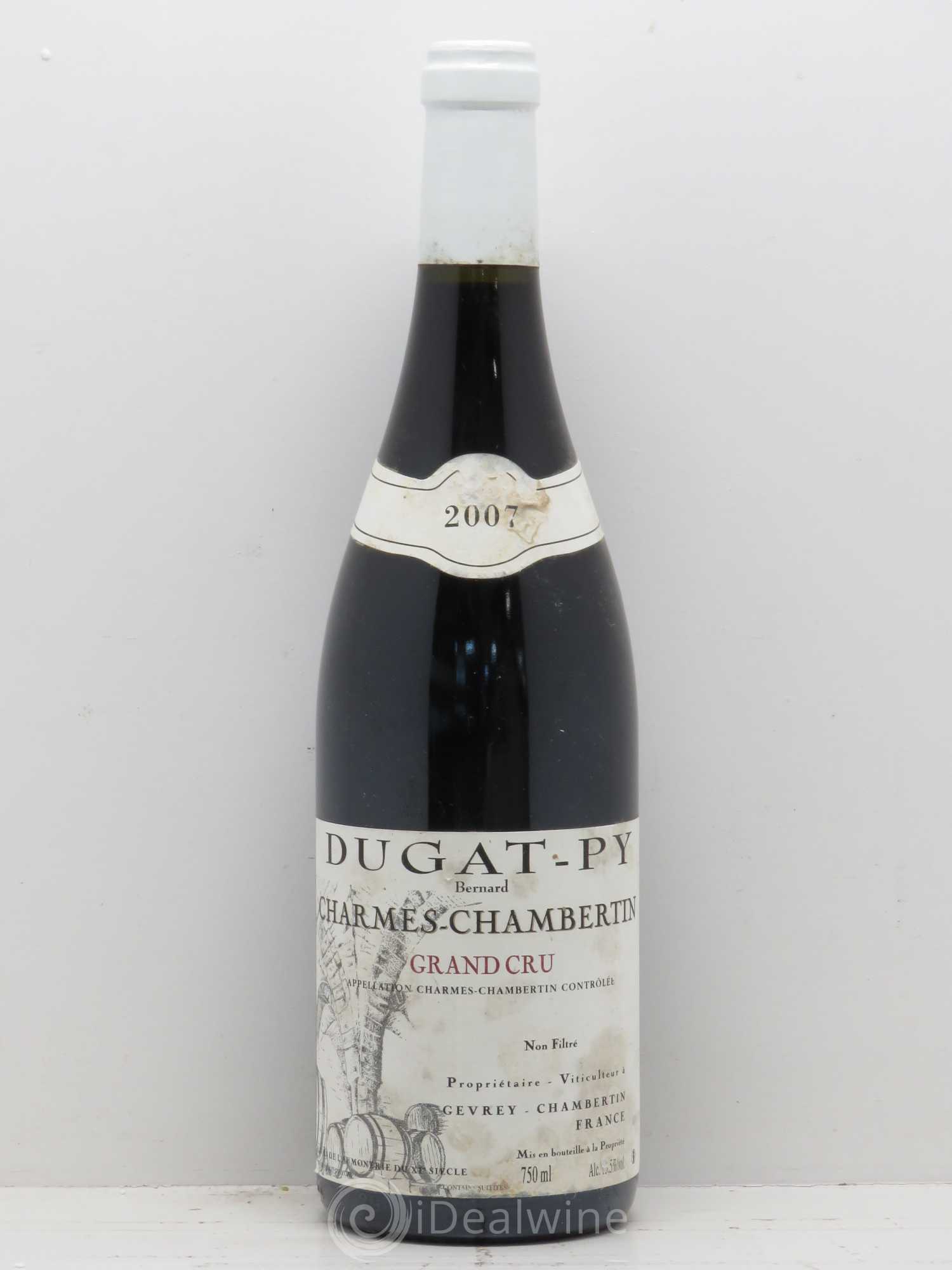 Charmes-Chambertin Grand Cru Dugat-Py 2007 - Lot de 1 bouteille - 0