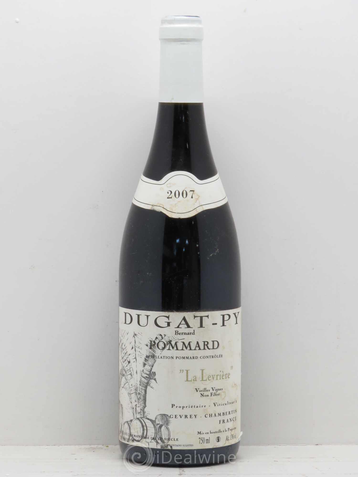 Pommard La Levrière Vieilles Vignes Dugat-Py 2007 - Lot de 1 bouteille - 0