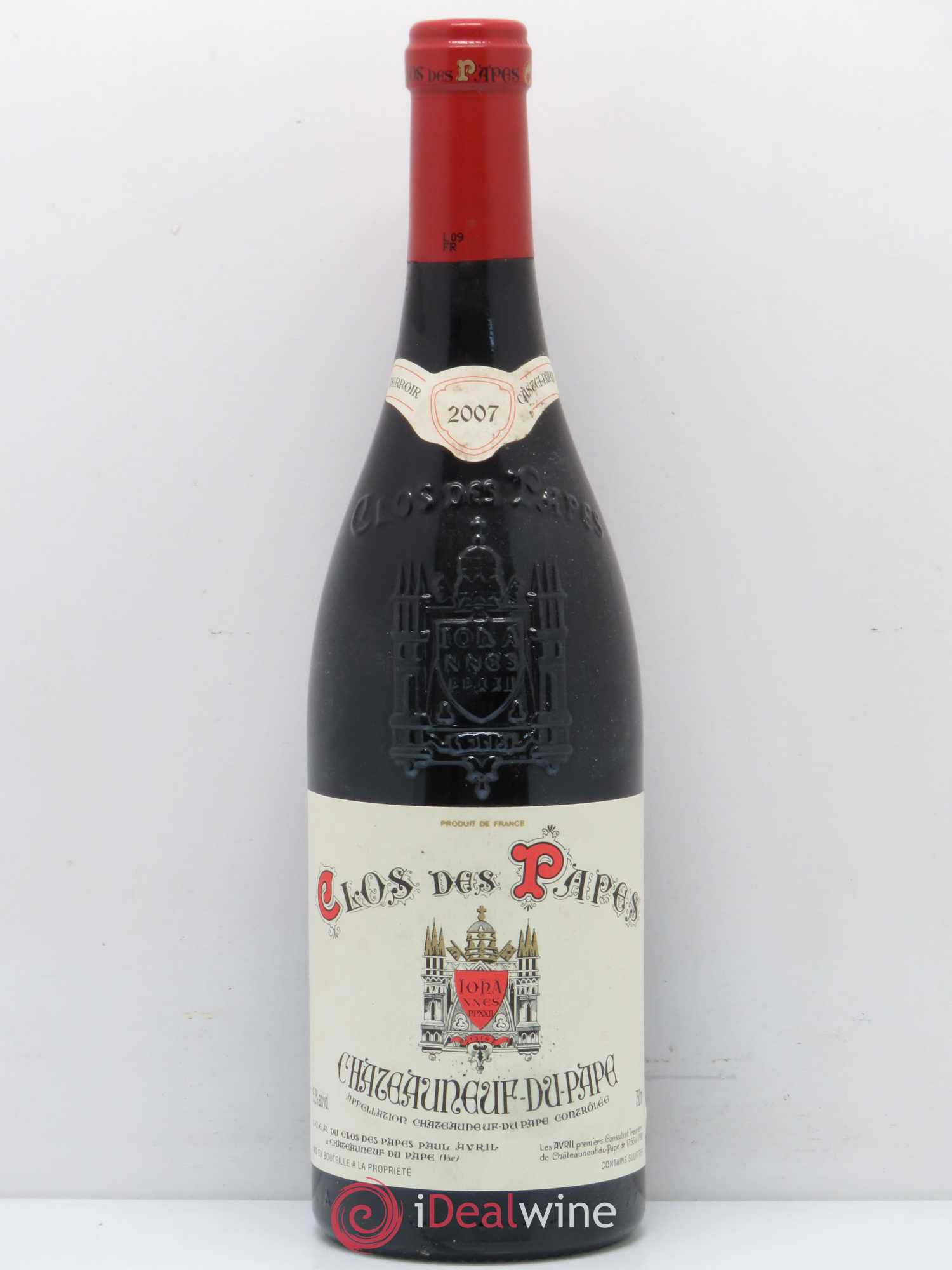 Châteauneuf-du-Pape Clos des Papes - Paul Avril 2007 - Lot de 1 bouteille - 0
