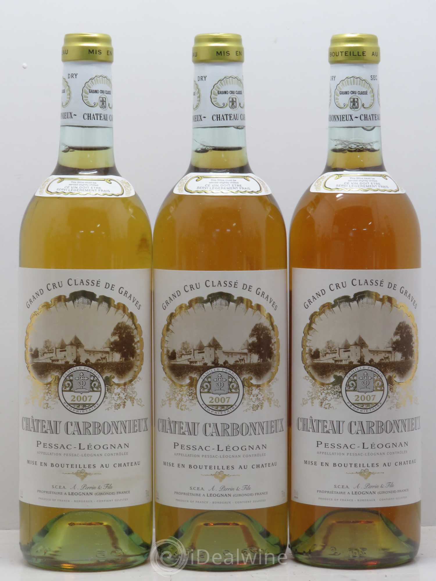 Château Carbonnieux Cru Classé de Graves 2007 - Lot de 12 bouteilles - 1