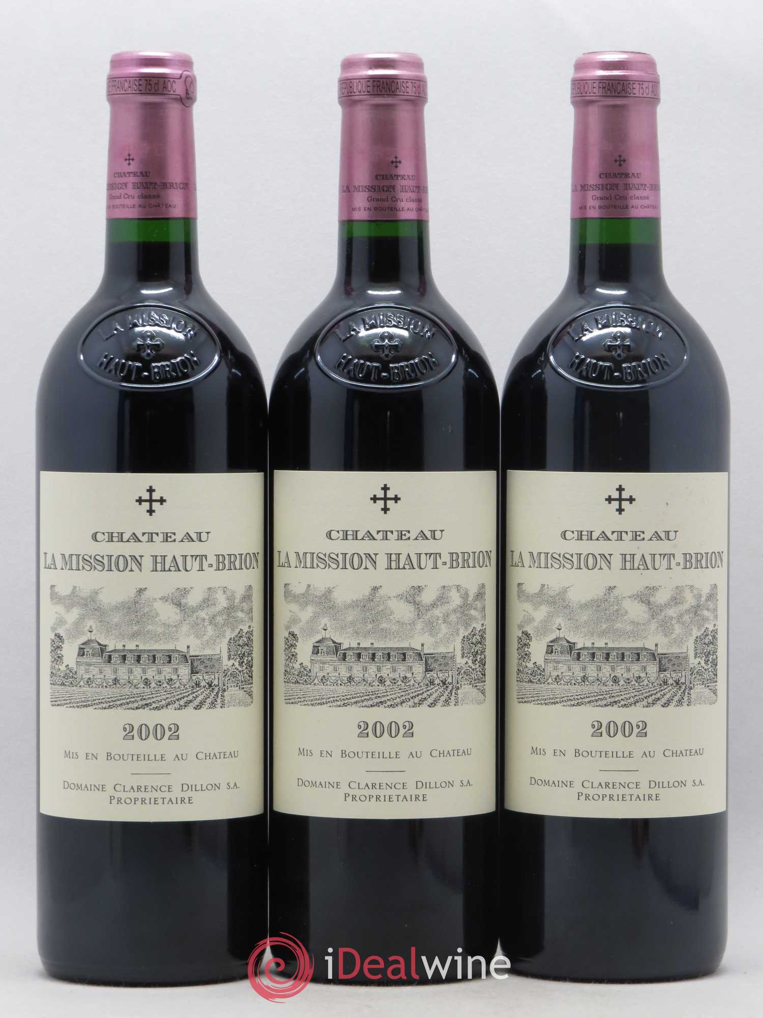 Château la Mission Haut-Brion Cru Classé de Graves 2002 - Lot de 6 bouteilles - 1