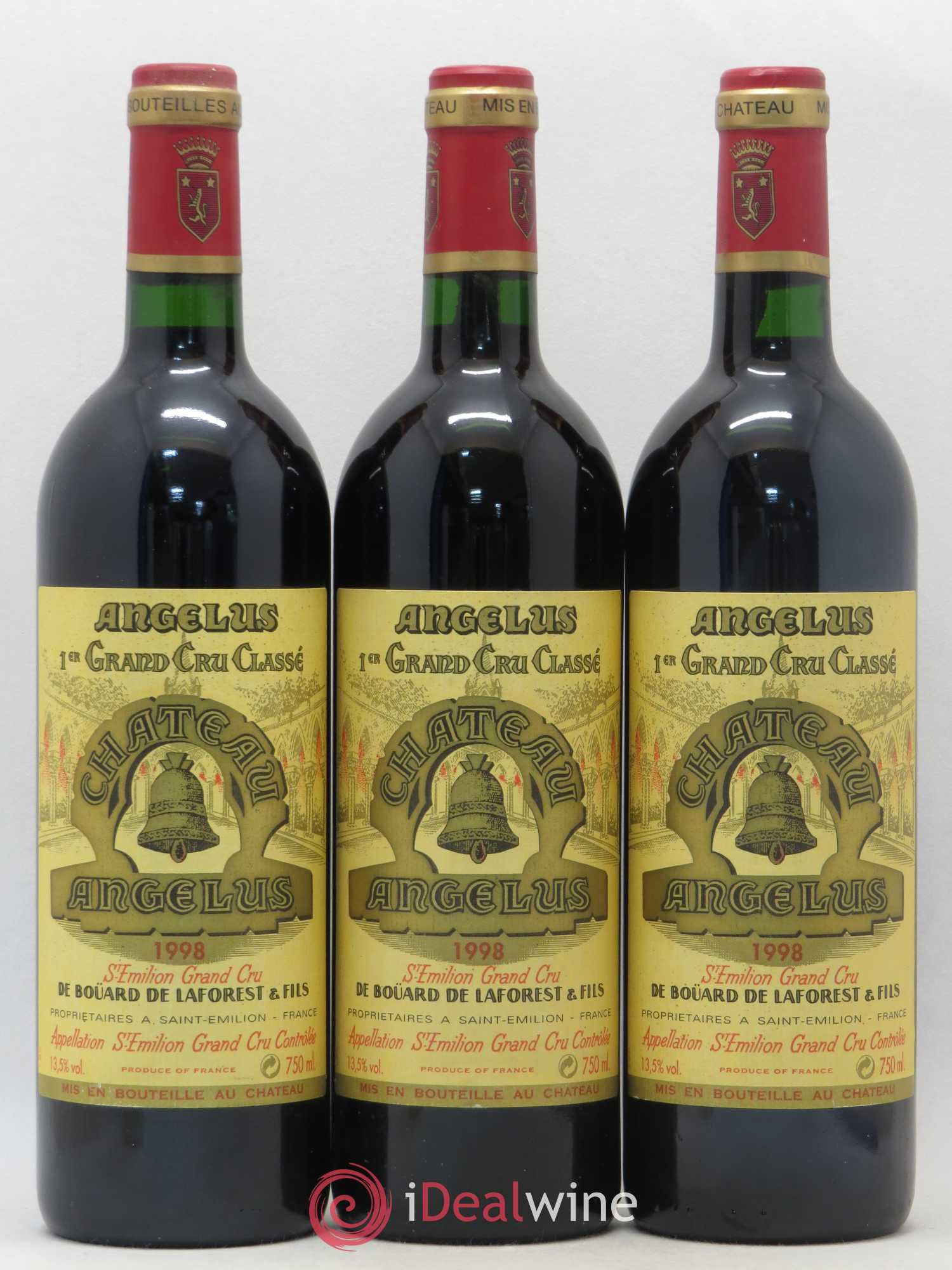 Château Angélus 1er Grand Cru Classé A 1998 - Lot de 6 bouteilles - 2