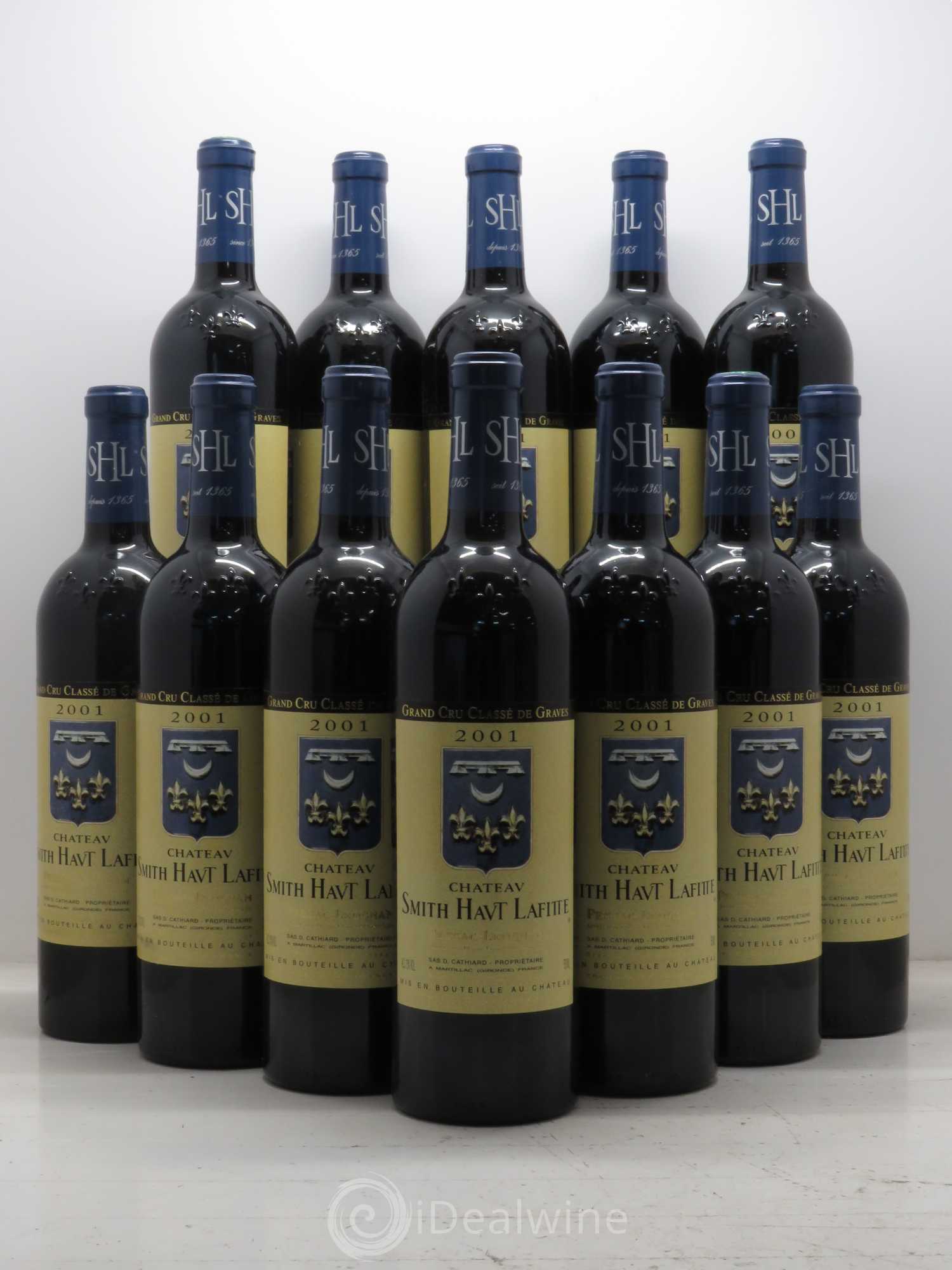 Château Smith Haut Lafitte Cru Classé de Graves 2001 - Lot de 12 bouteilles - 0