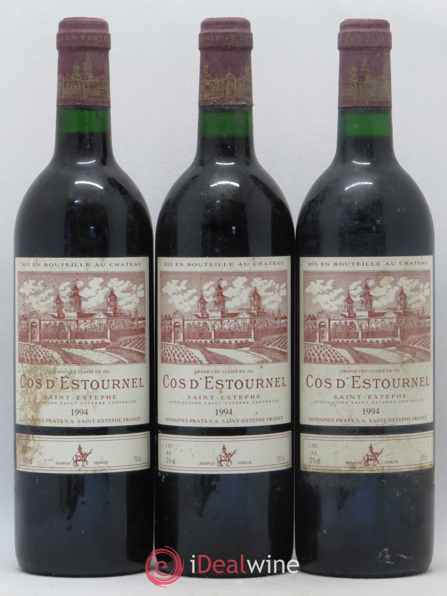 Cos d'Estournel 2ème Grand Cru Classé 1994 - Lot de 3 bouteilles - 0
