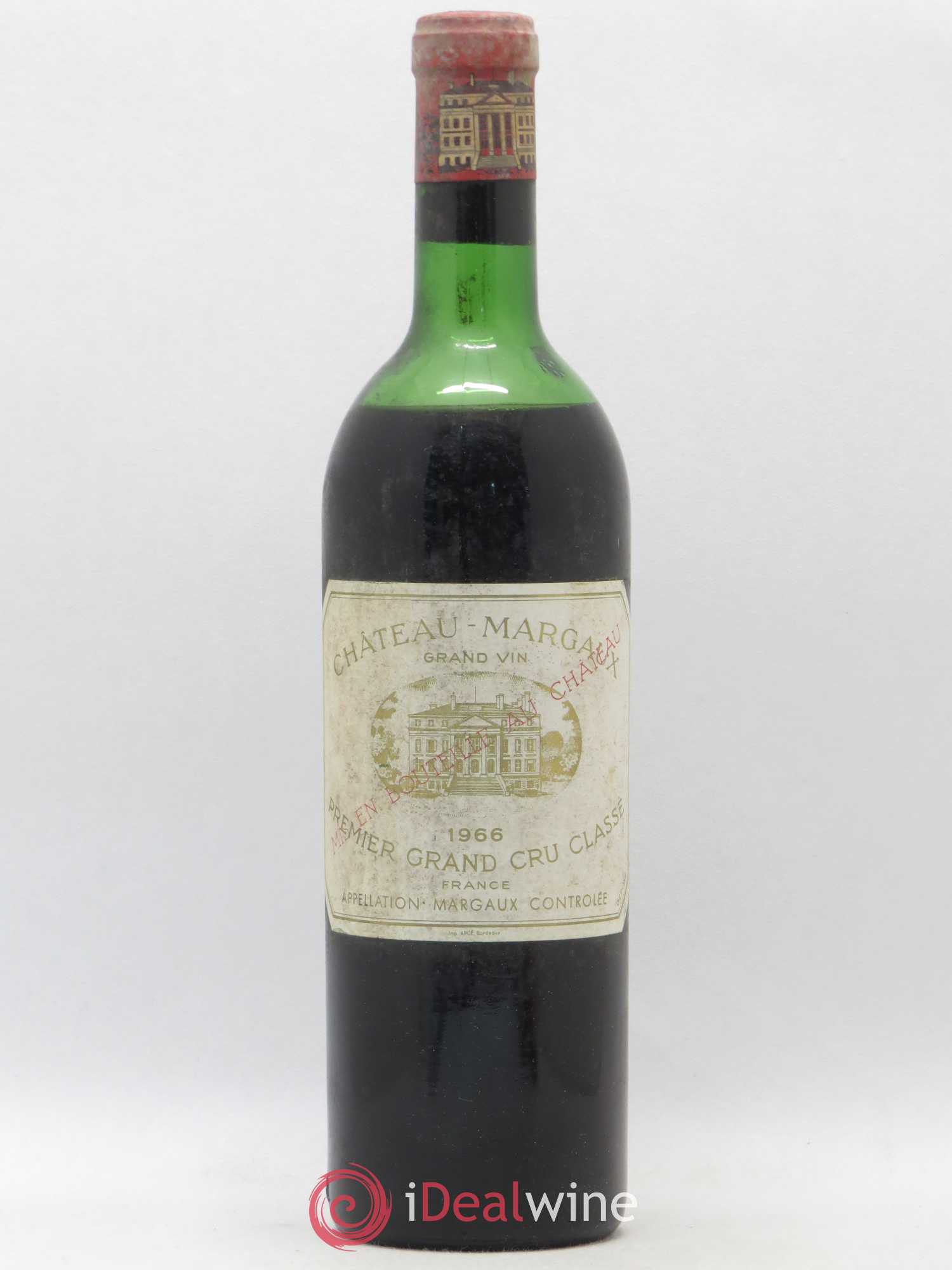 Château Margaux 1er Grand Cru Classé 1966 - Lot de 1 bouteille - 0