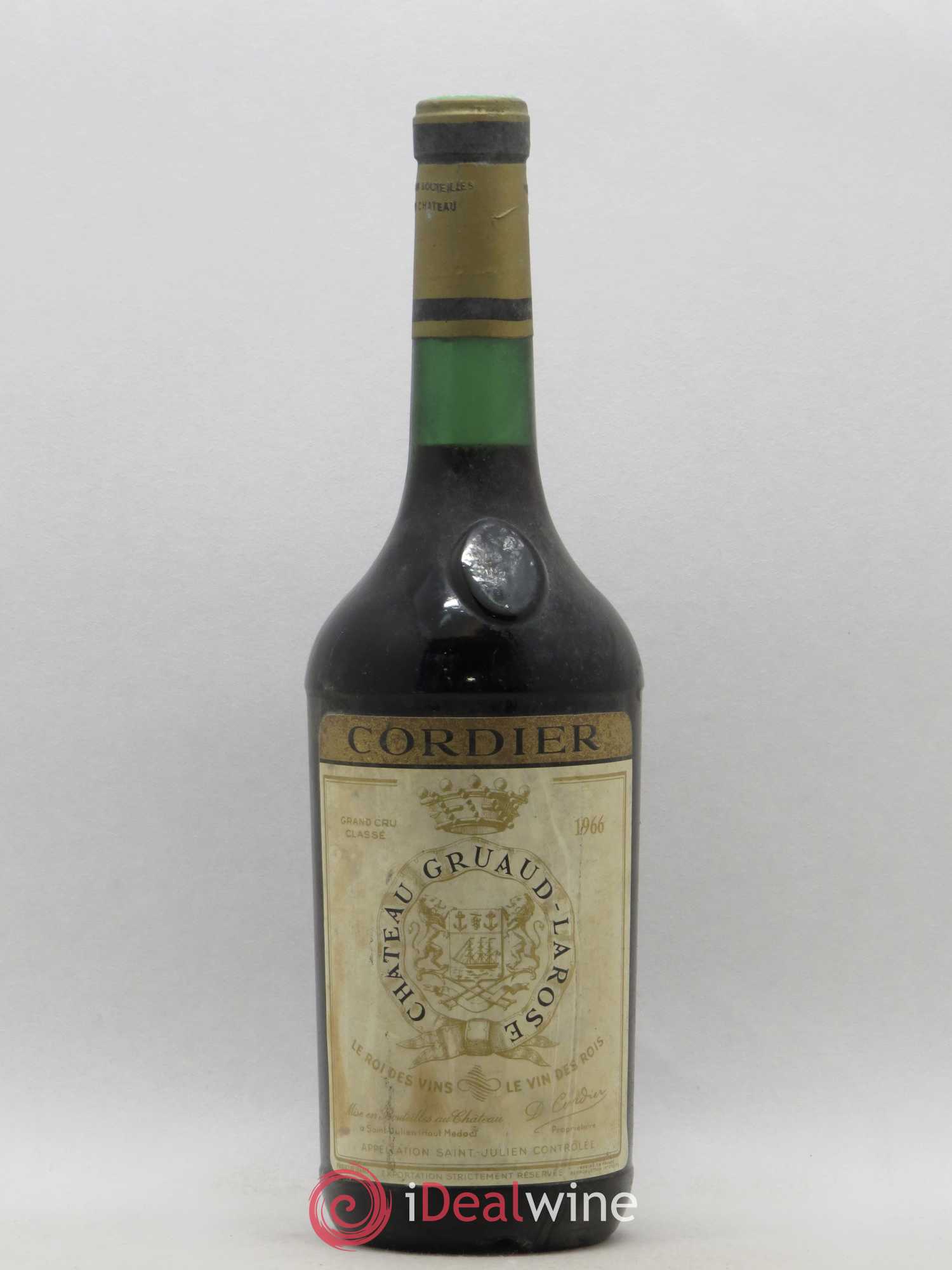 Château Gruaud Larose 2ème Grand Cru Classé 1966 - Lot de 1 bouteille - 0