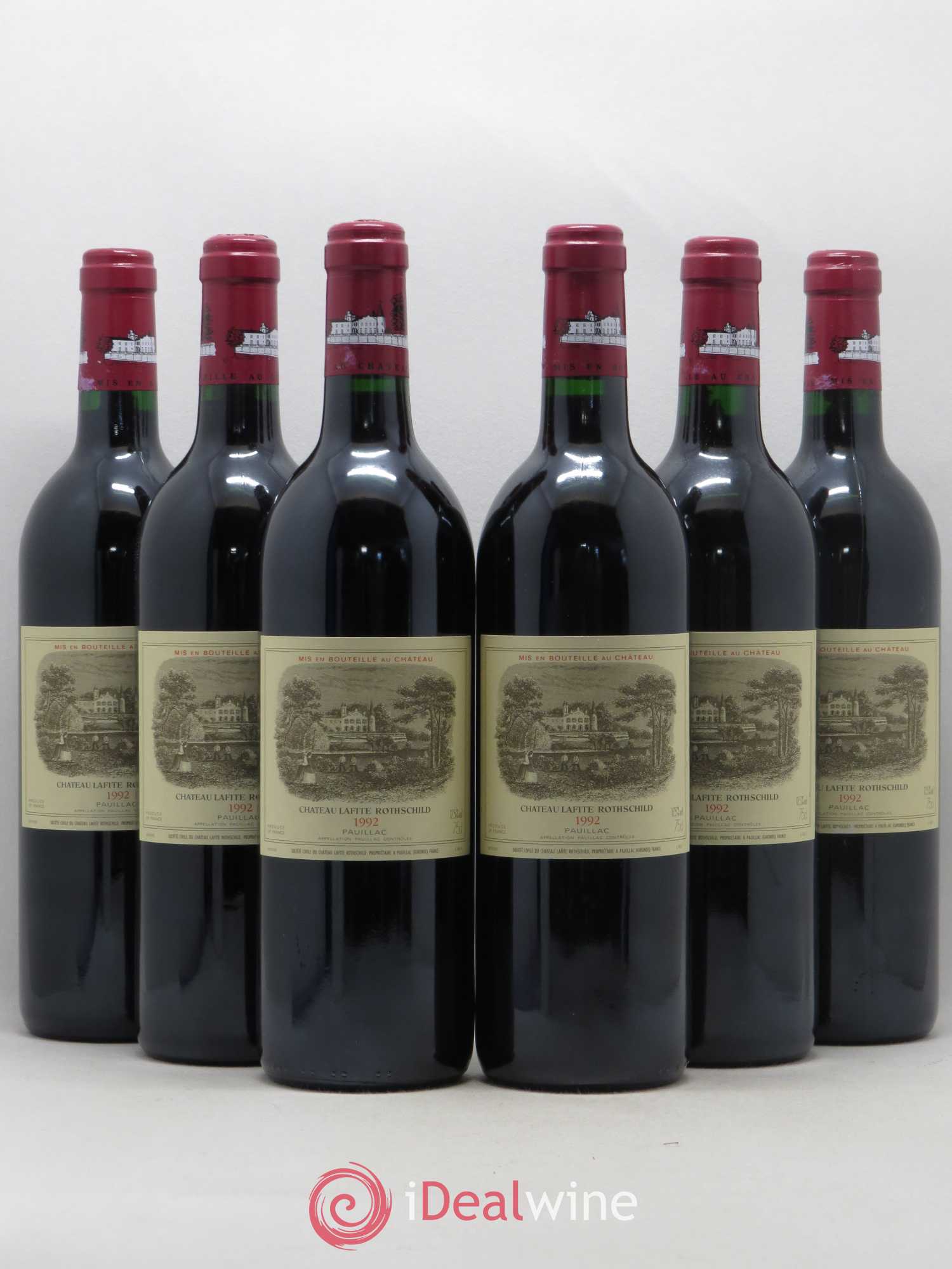 Château Lafite Rothschild 1er Grand Cru Classé 1992 - Lot de 6 bouteilles - 0