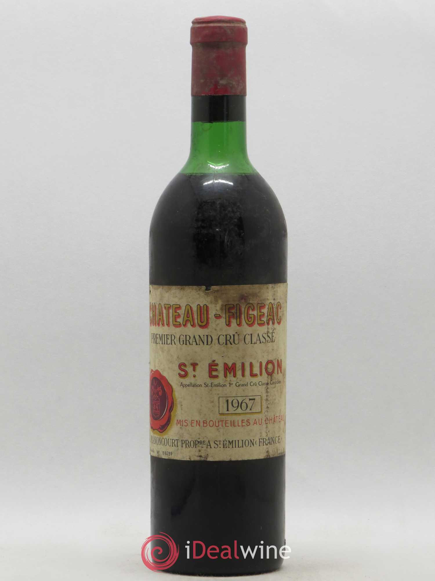 Château Figeac 1er Grand Cru Classé A 1967 - Lot de 1 bouteille - 0