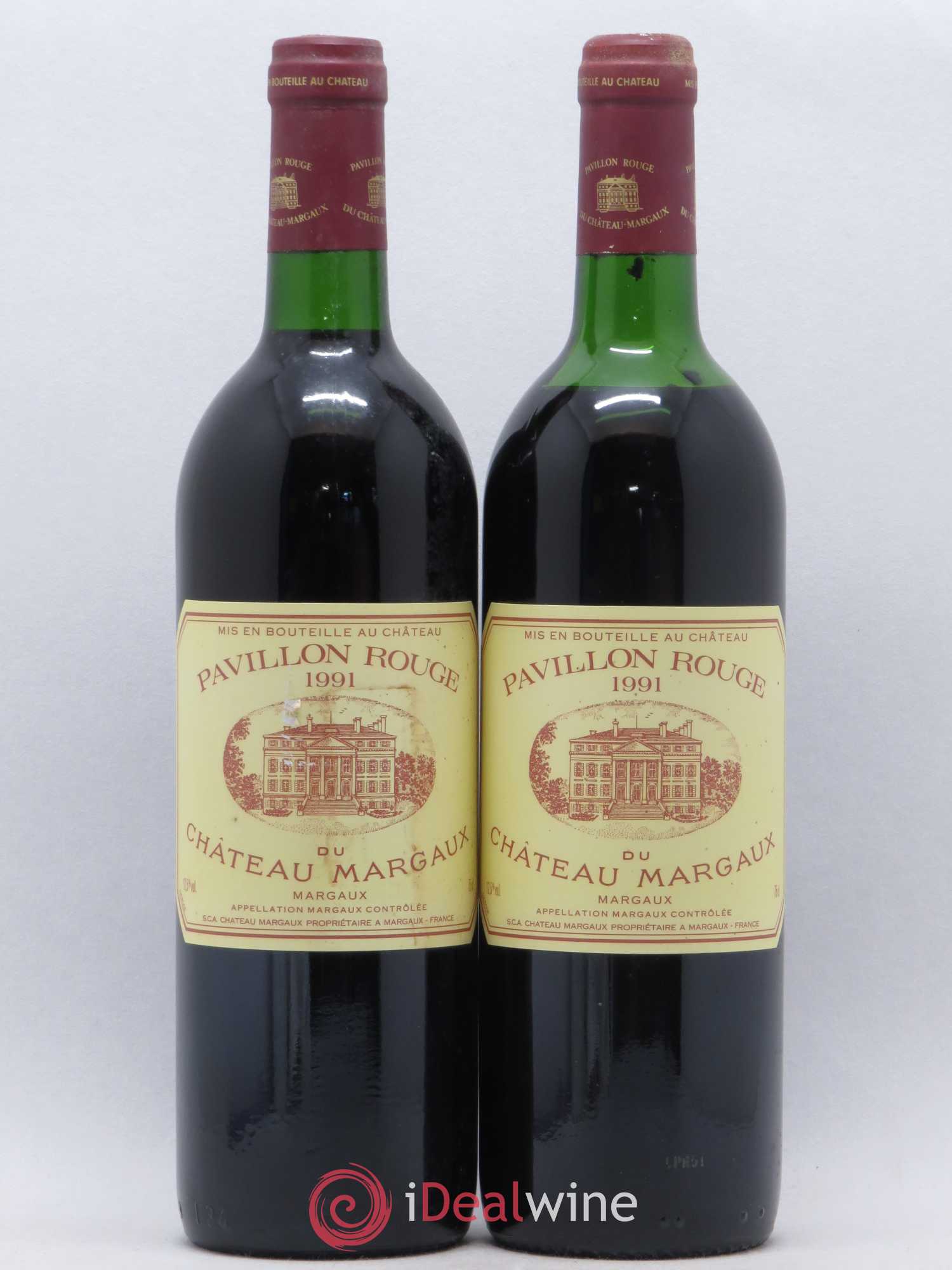 Pavillon Rouge du Château Margaux Second Vin 1991 - Lot de 2 bouteilles - 0