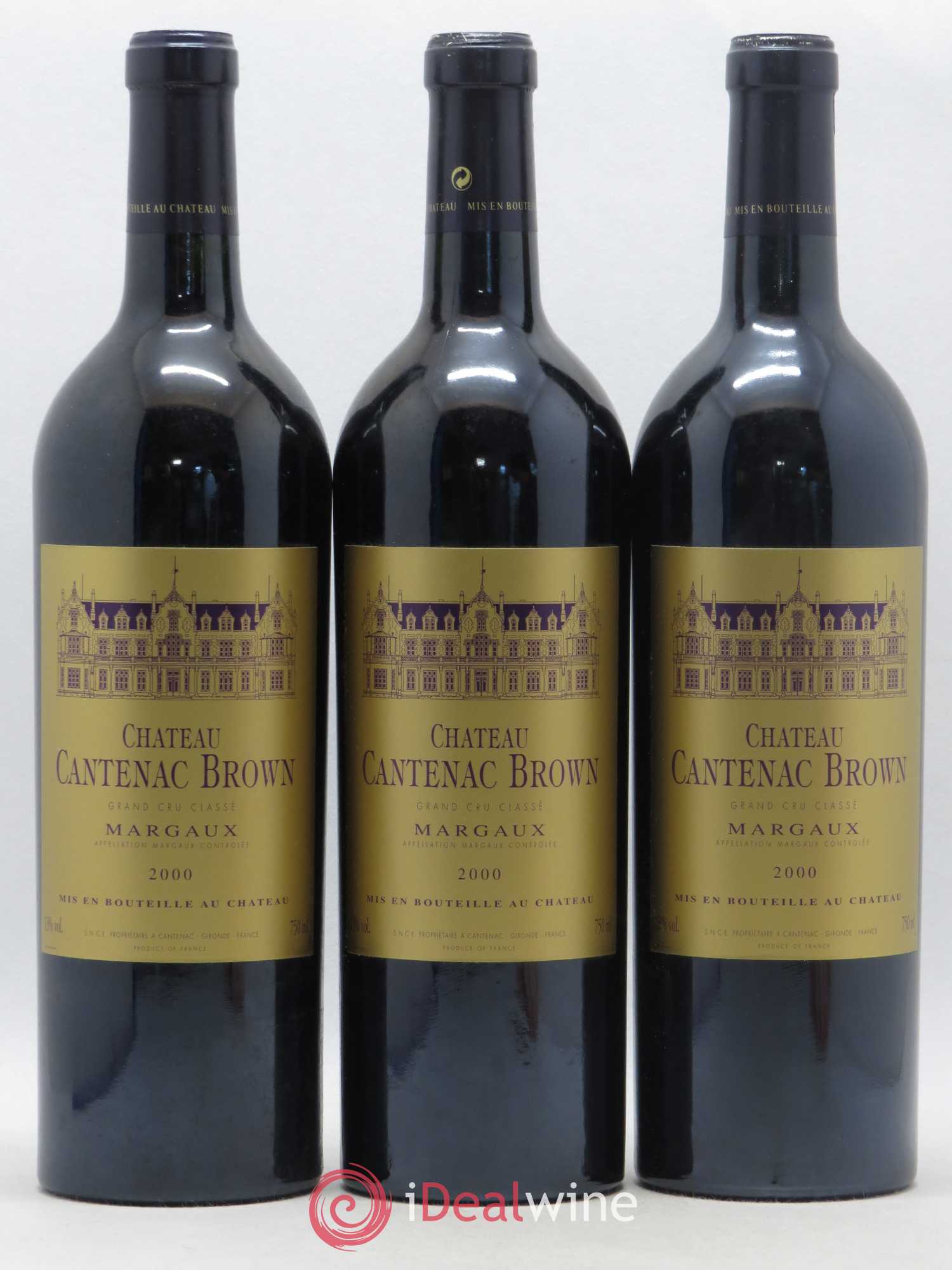 Château Cantenac Brown 3ème Grand Cru Classé 2000 - Lotto di 12 bottiglie - 1