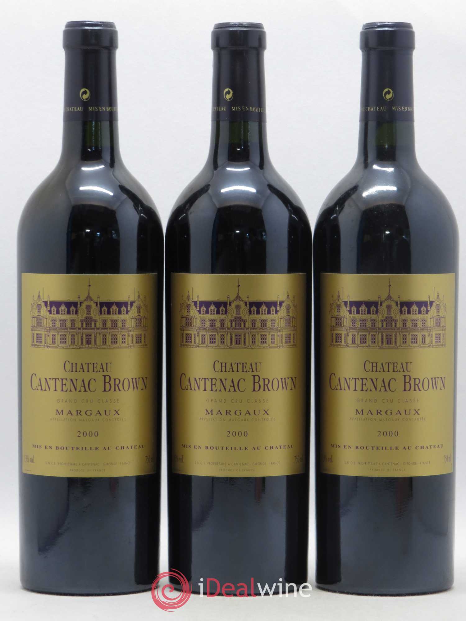 Château Cantenac Brown 3ème Grand Cru Classé 2000 - Lotto di 12 bottiglie - 3
