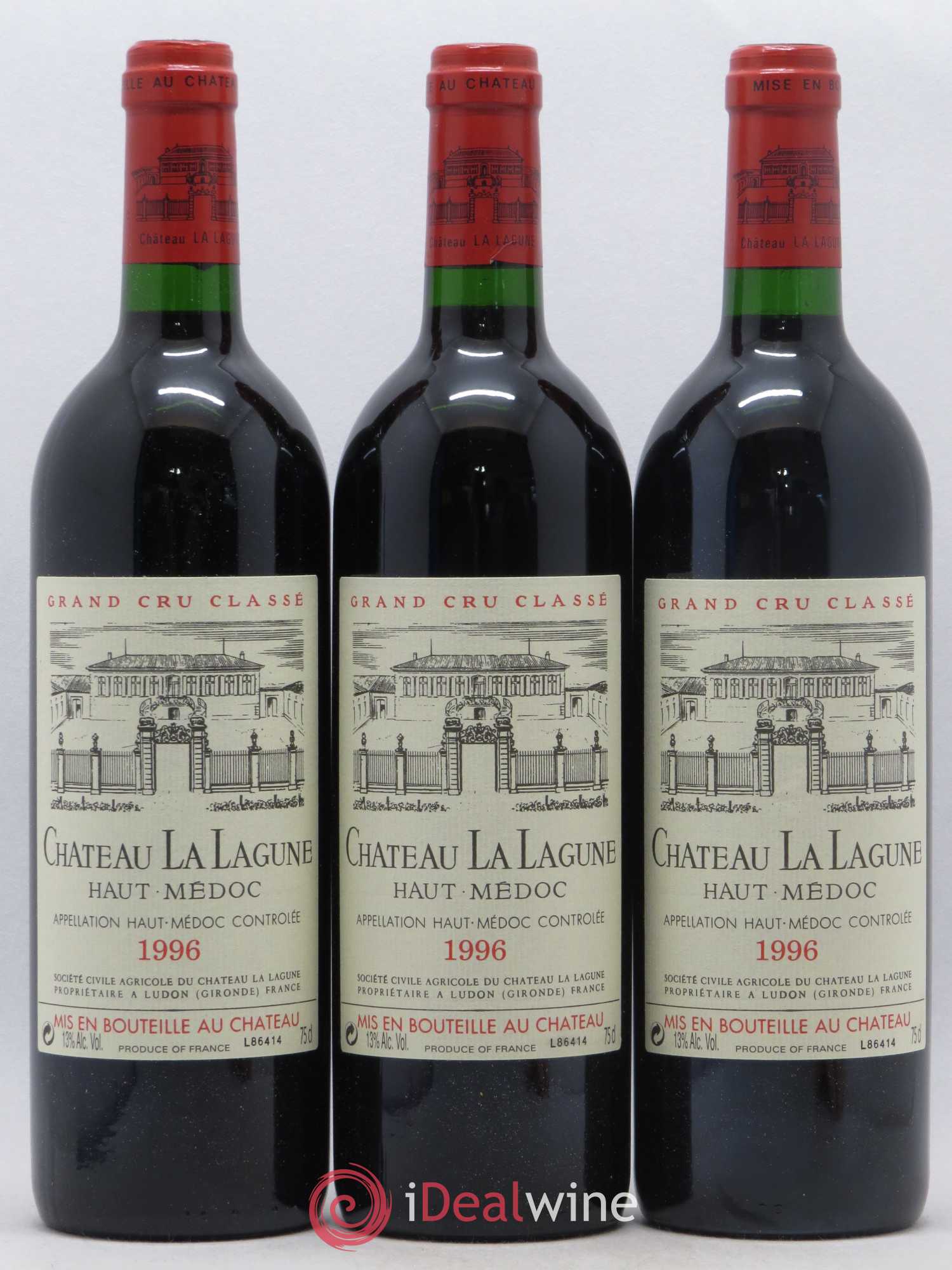 Château la Lagune 3ème Grand Cru Classé 1996 - Lot de 12 bouteilles - 1