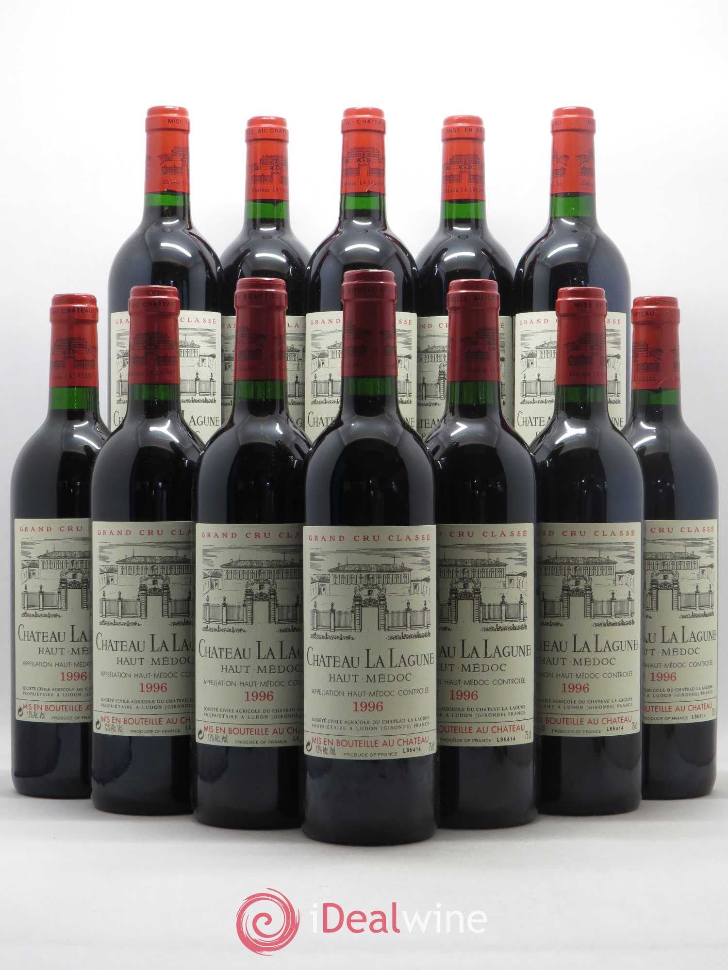Château la Lagune 3ème Grand Cru Classé 1996 - Lot de 12 bouteilles - 0