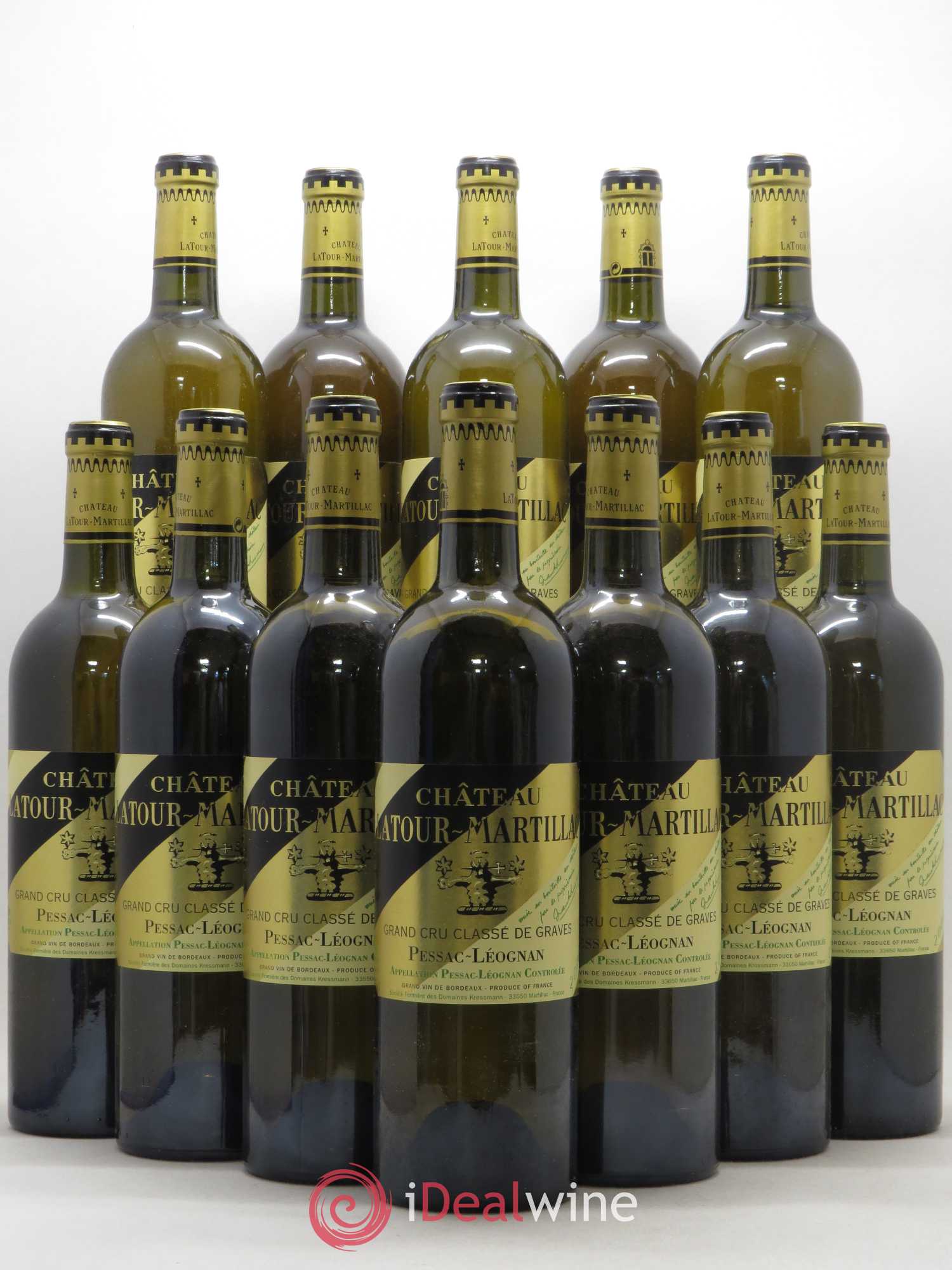Château Latour-Martillac Cru Classé de Graves 2000 - Lot de 12 bouteilles - 0