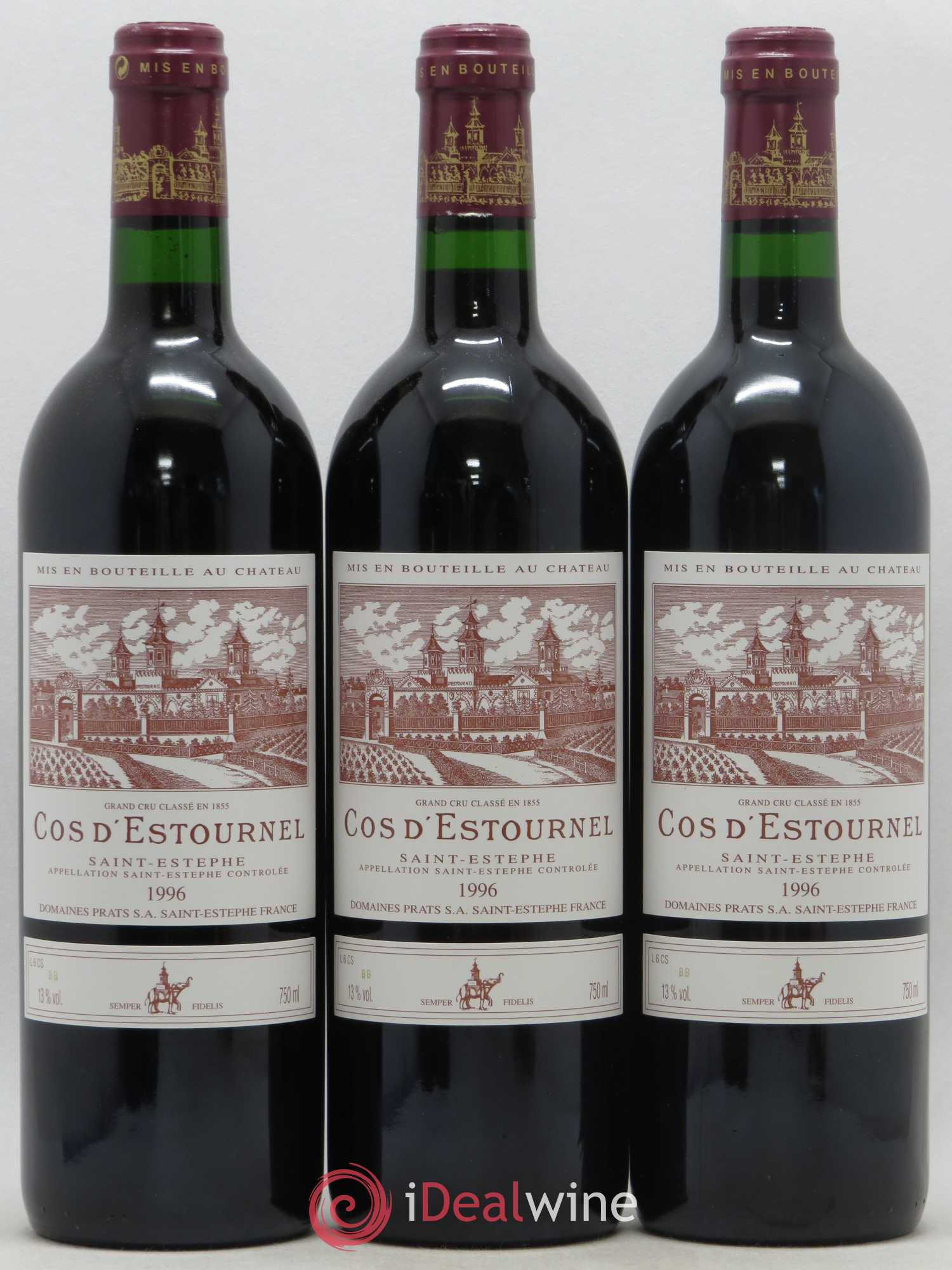 Cos d'Estournel 2ème Grand Cru Classé 1996 - Lot de 12 bouteilles - 2