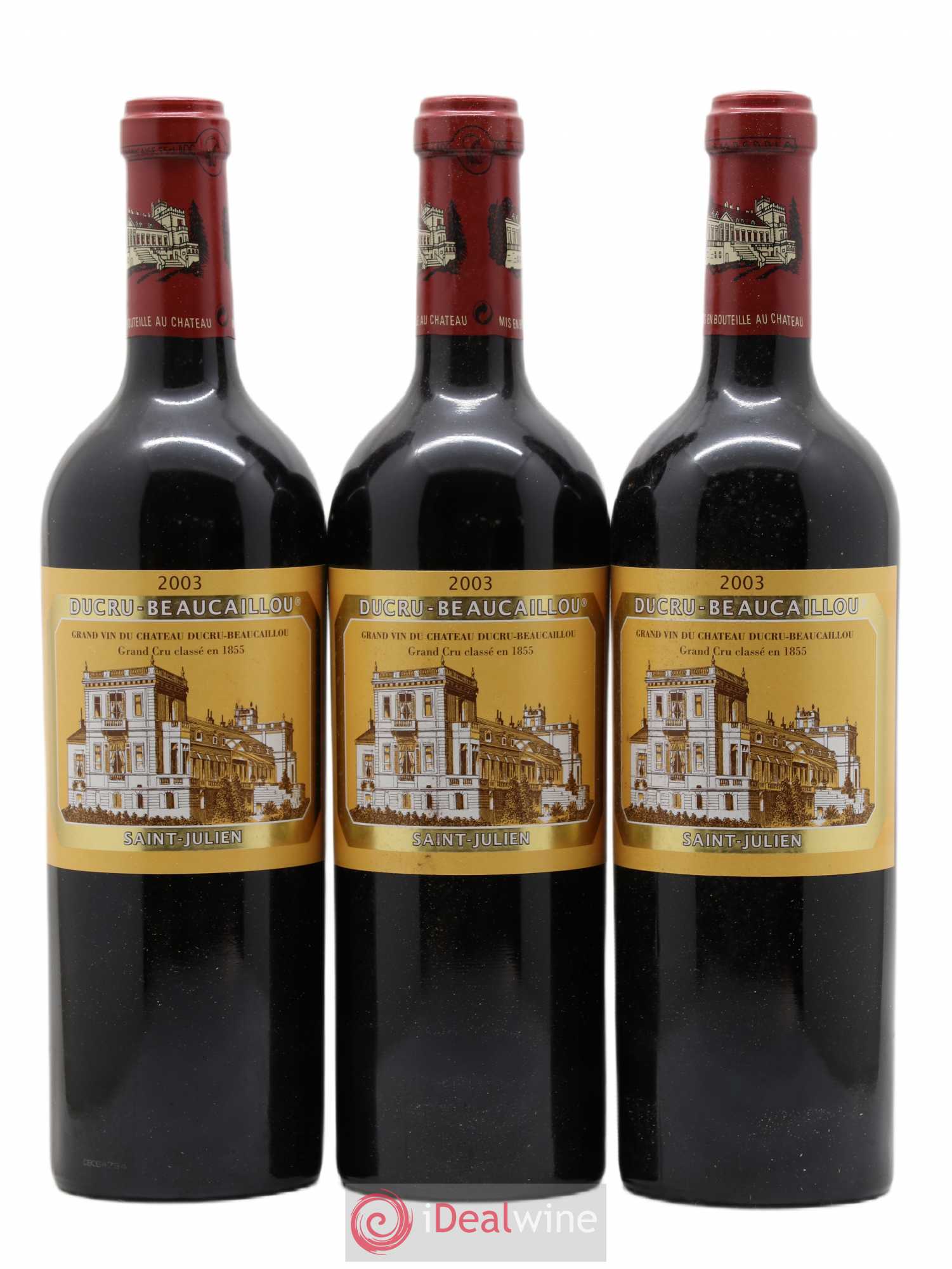 Château Ducru Beaucaillou 2ème Grand Cru Classé 2003 - Lot de 3 bouteilles - 0