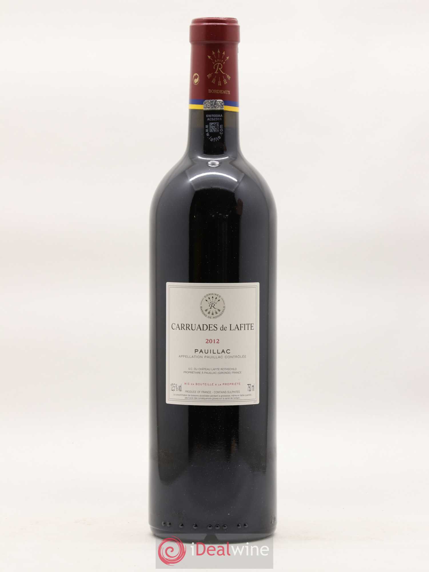 Carruades de Lafite Rothschild Second Vin 2012 - Lot de 1 bouteille - 1