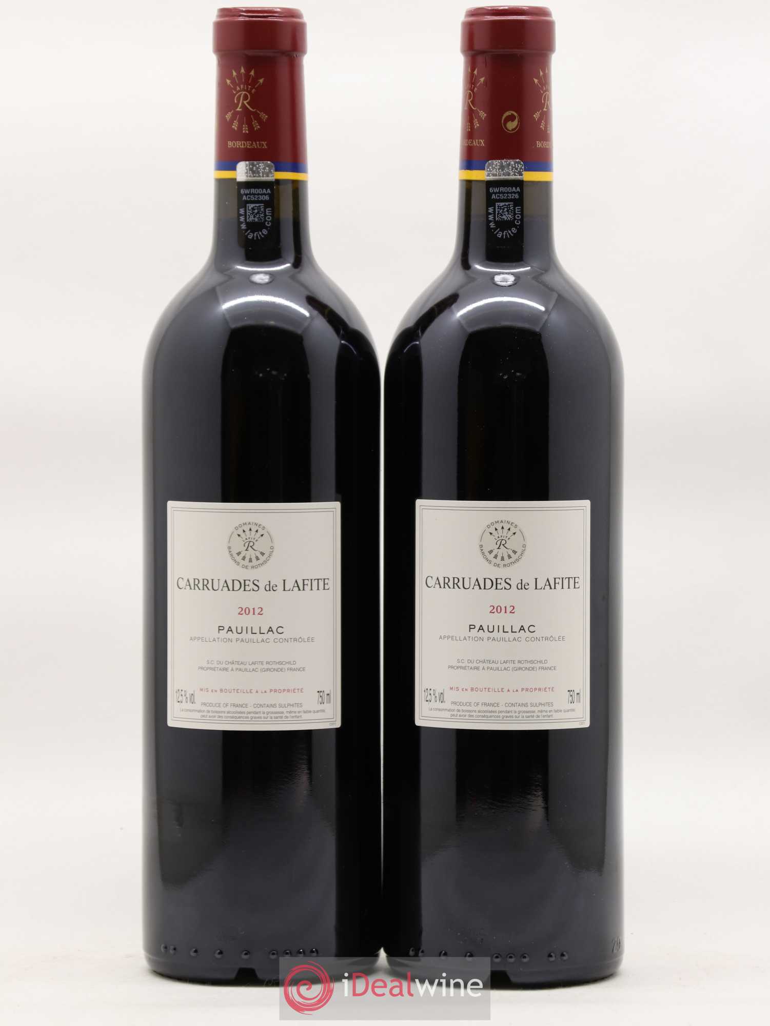 Carruades de Lafite Rothschild Second Vin 2012 - Posten von 2 Flaschen - 1