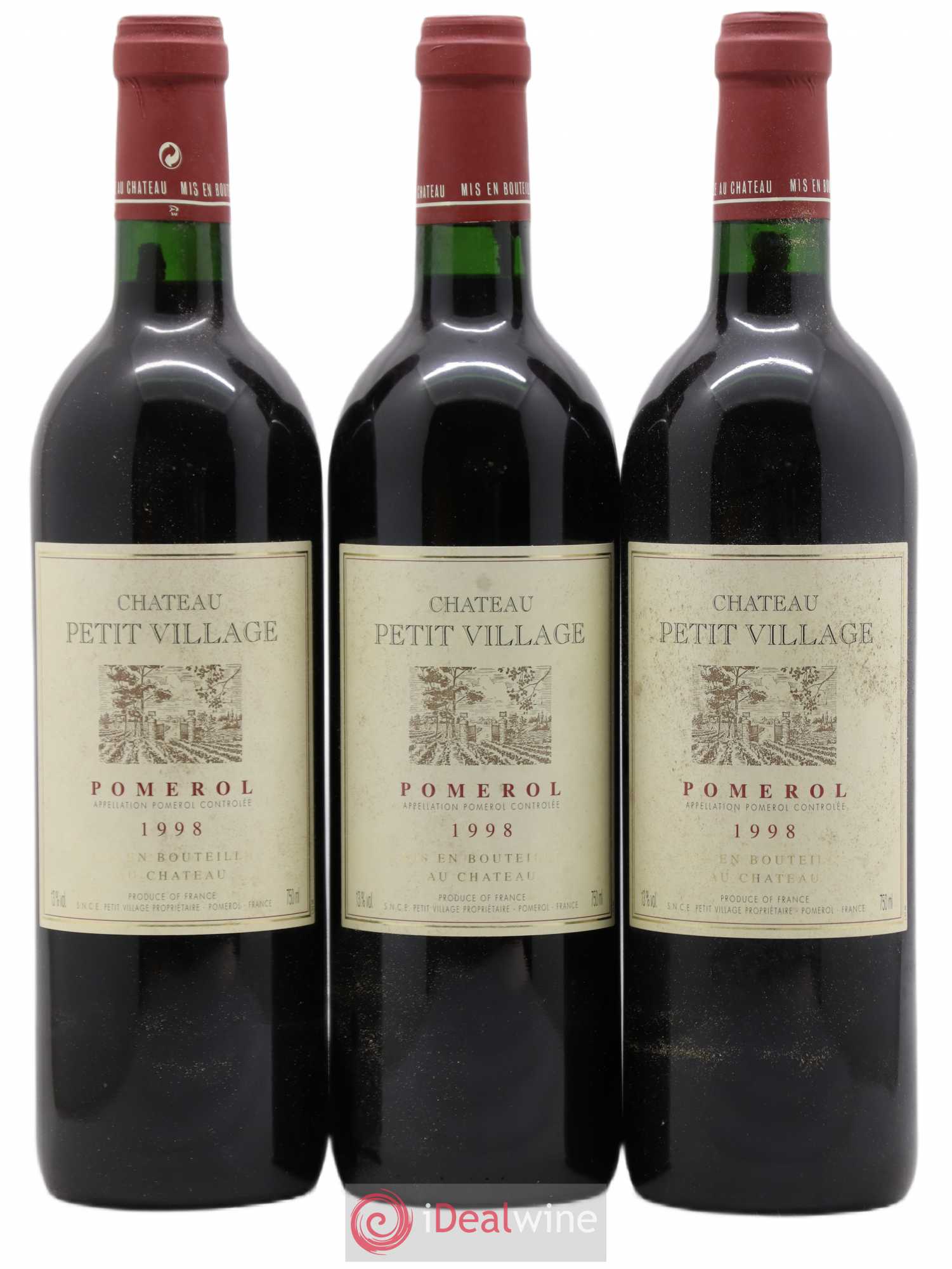 Château Petit Village 1998 - Lot de 3 bouteilles - 0