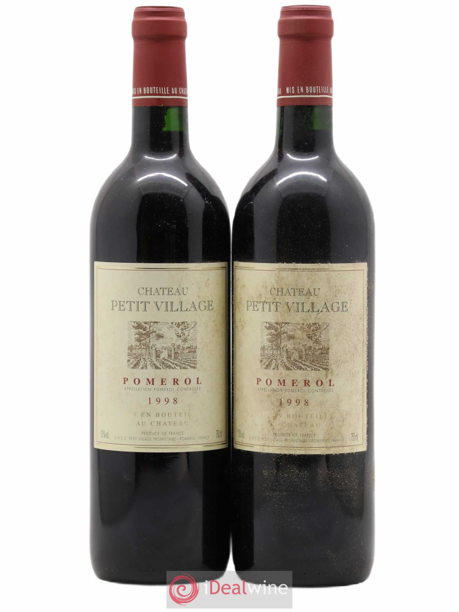 Château Petit Village 1998 - Lot de 2 bouteilles - 0