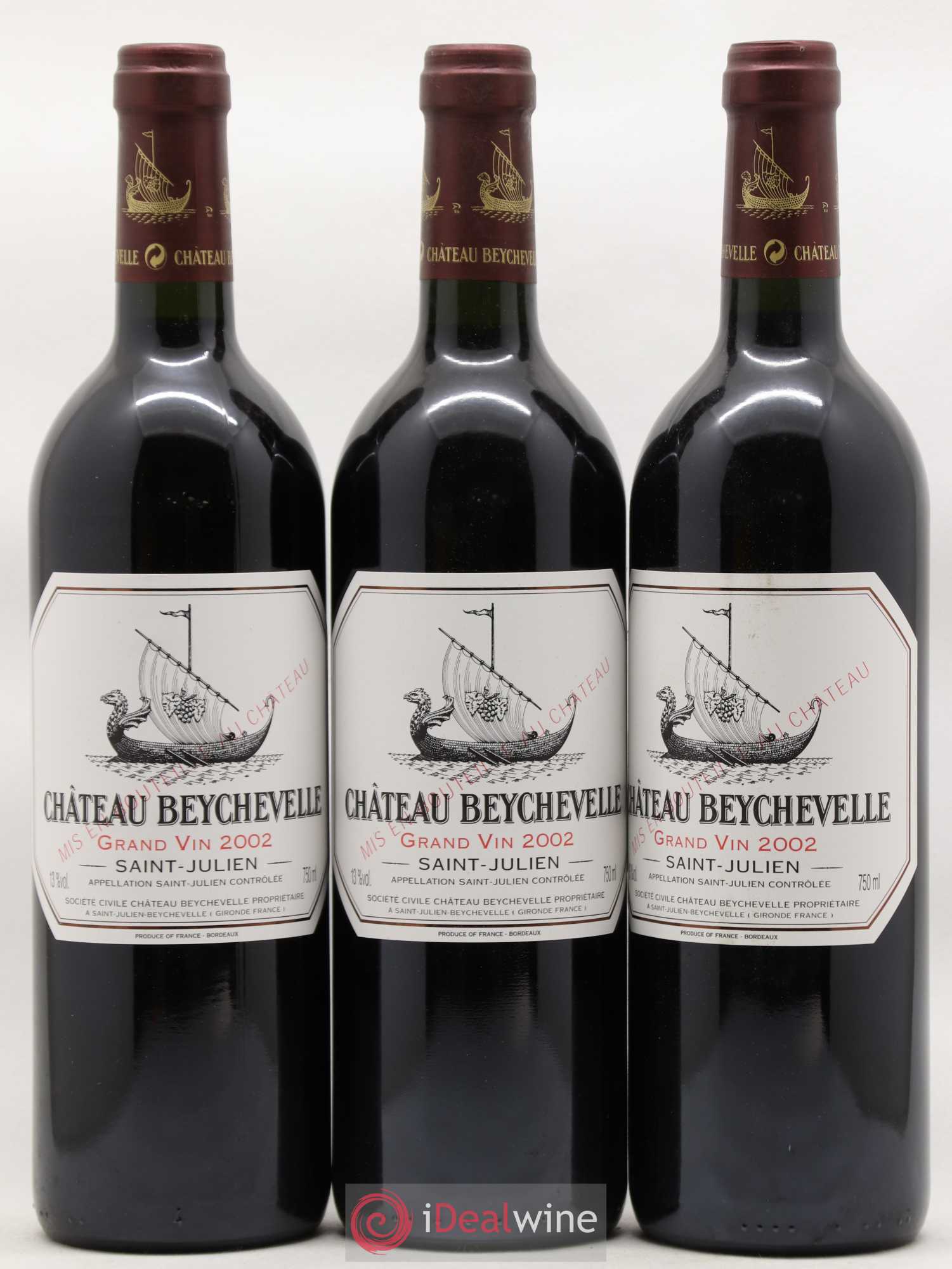 Château Beychevelle 4ème Grand Cru Classé 2002 - Lot de 12 bouteilles - 2