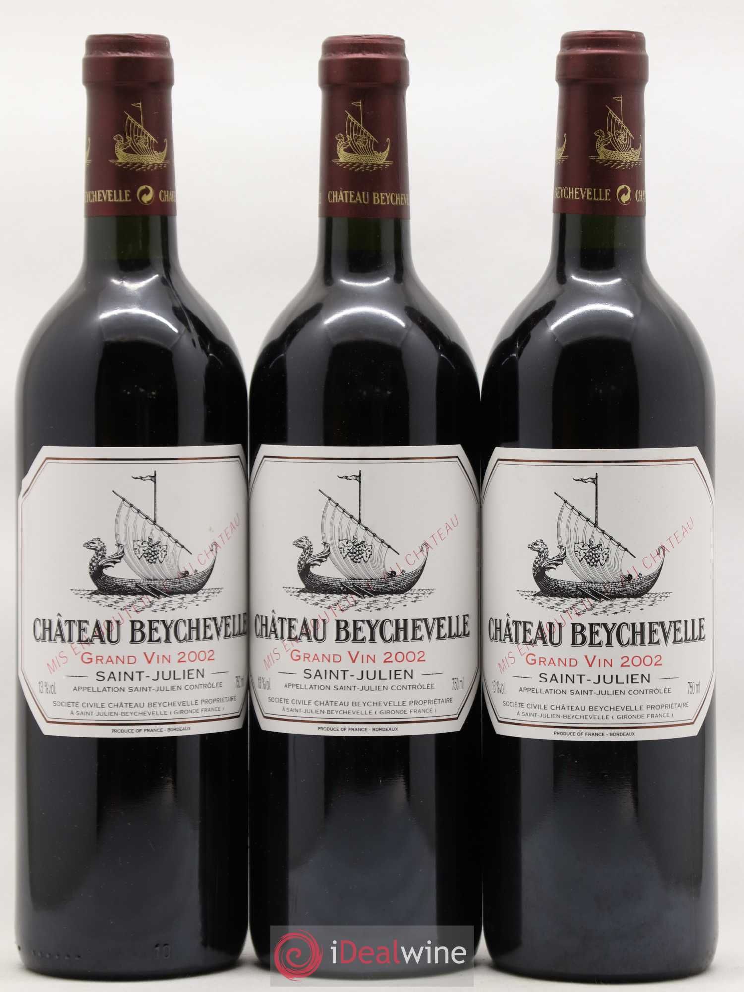 Château Beychevelle 4ème Grand Cru Classé 2002 - Lot de 12 bouteilles - 4
