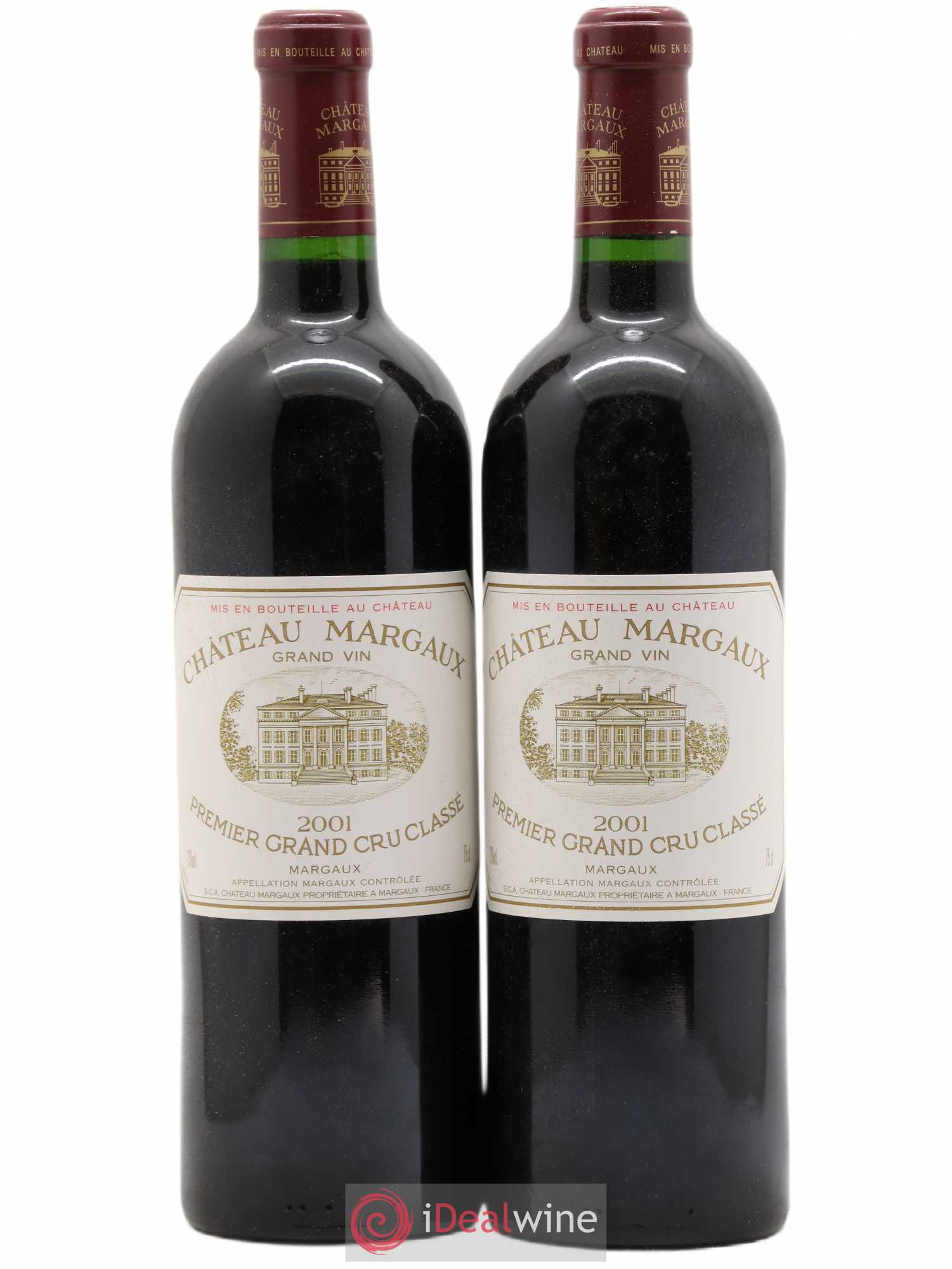 Château Margaux 1er Grand Cru Classé 2001 - Lot de 2 bouteilles - 0