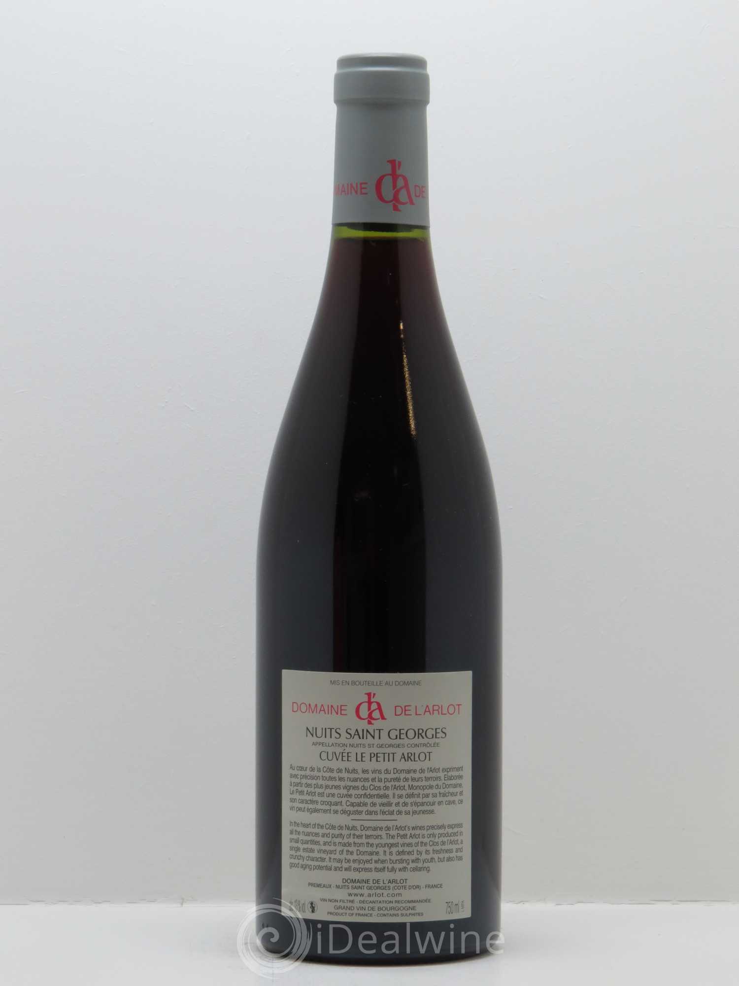 Nuits-Saint-Georges Le Petit Arlot Domaine de l'Arlot 2012 - Lot de 1 bouteille - 1