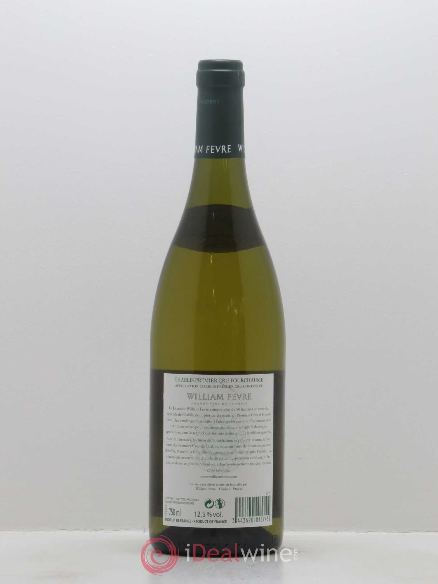 Chablis 1er Cru Fourchaume William Fèvre 2016 - Lot de 1 bouteille - 1