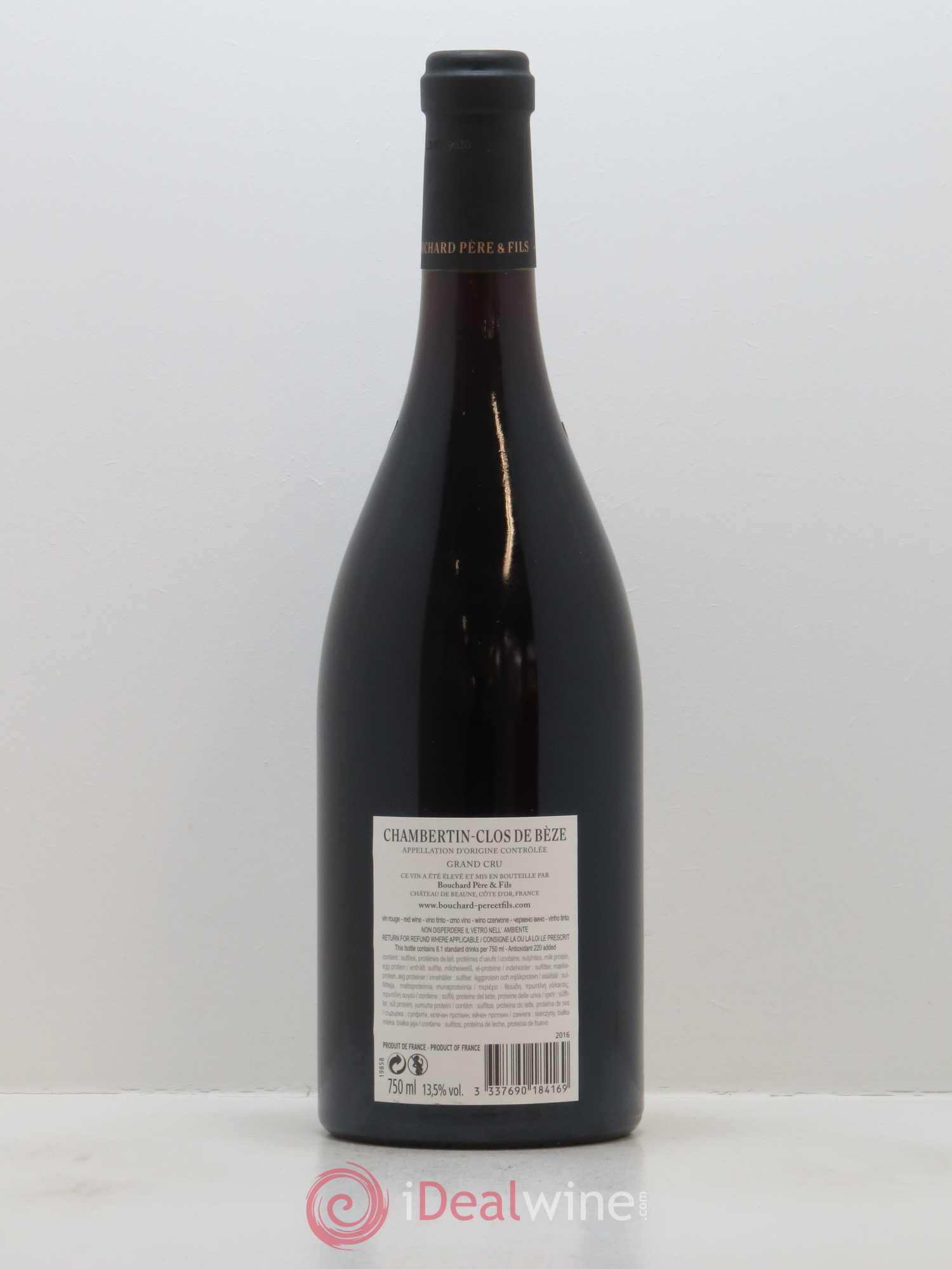 Chambertin Clos de Bèze Grand Cru Bouchard Père & Fils 2016 - Lot de 1 bouteille - 1