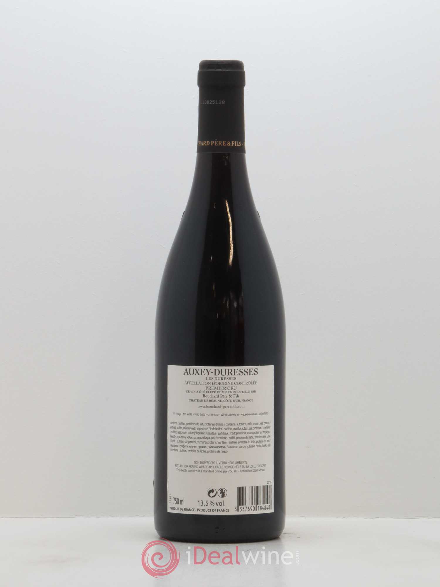 Auxey-Duresses 1er Cru Les Duresses Bouchard Père & Fils 2016 - Lot de 1 bouteille - 1