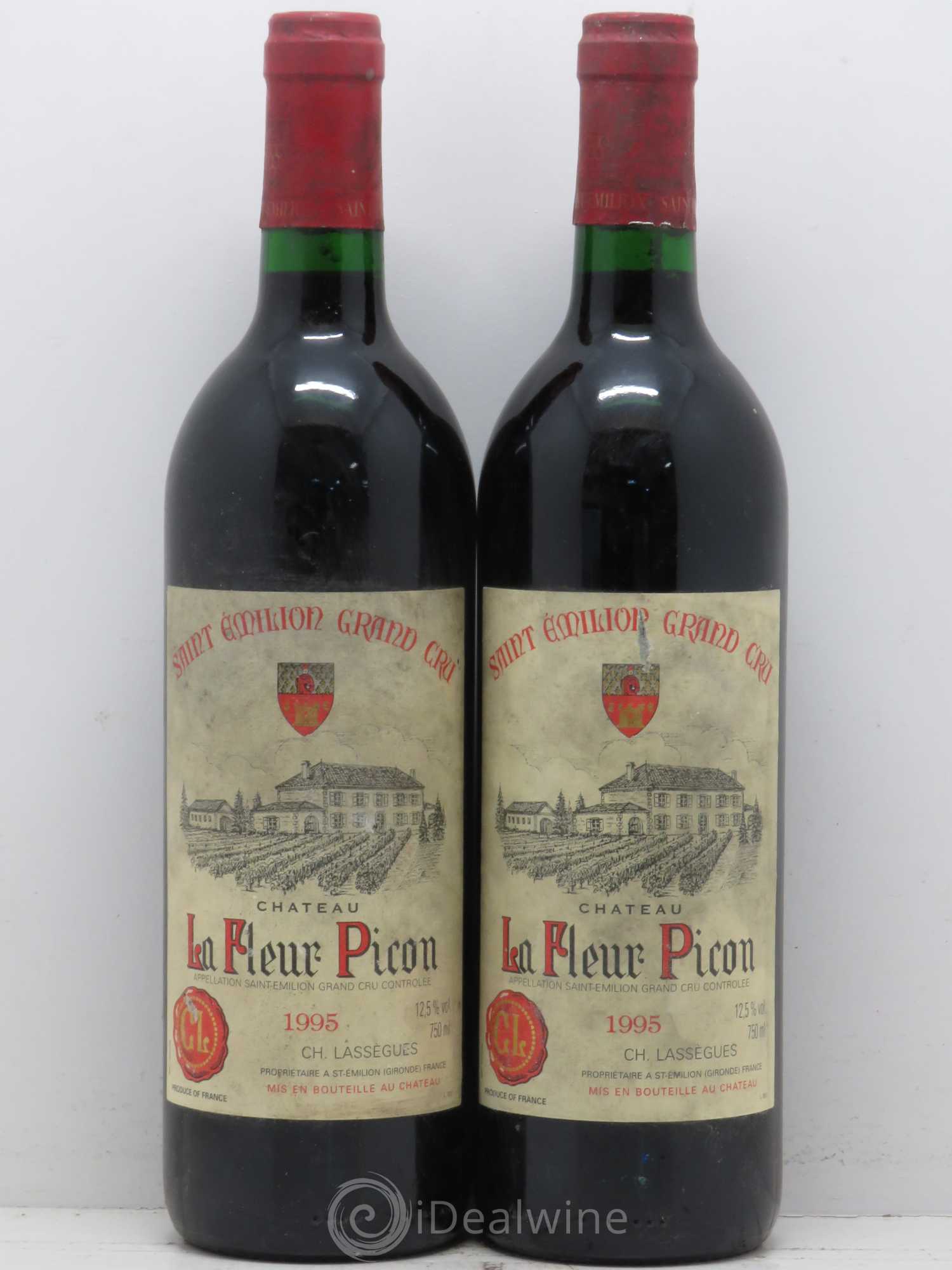 Saint-Émilion Château La Fleur Picon 1995 - Posten von 4 Flaschen - 2