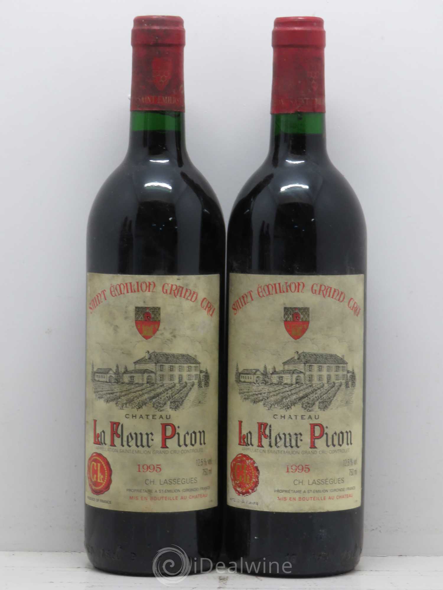 Saint-Émilion Château La Fleur Picon 1995 - Posten von 4 Flaschen - 1