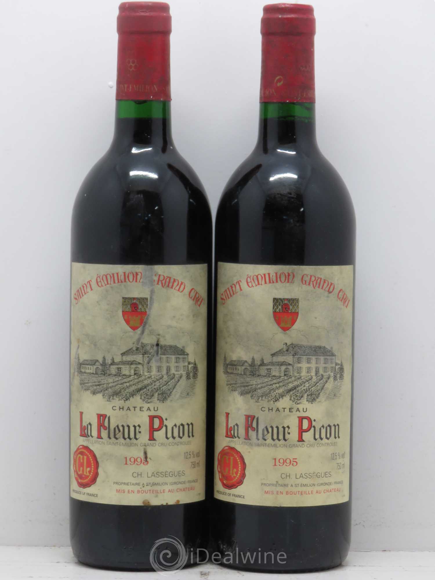 Saint-Émilion Château La Fleur Picon 1995 - Posten von 4 Flaschen - 2