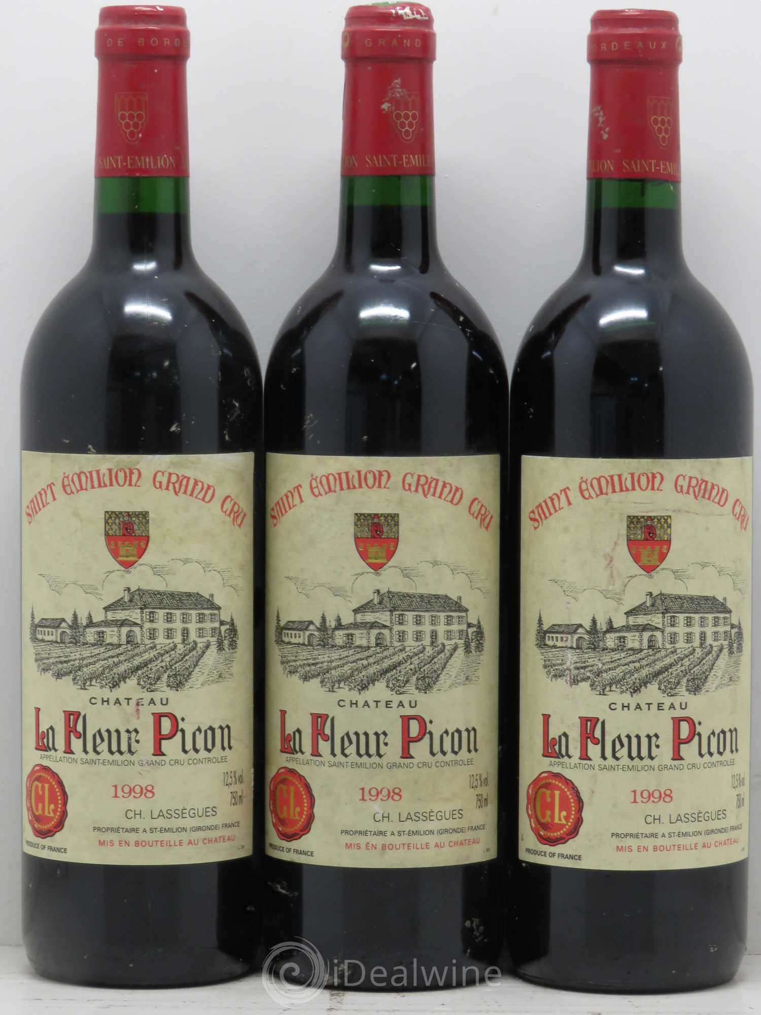Saint-Émilion Château La Fleur Picon 1998 - Lot de 6 bouteilles - 2