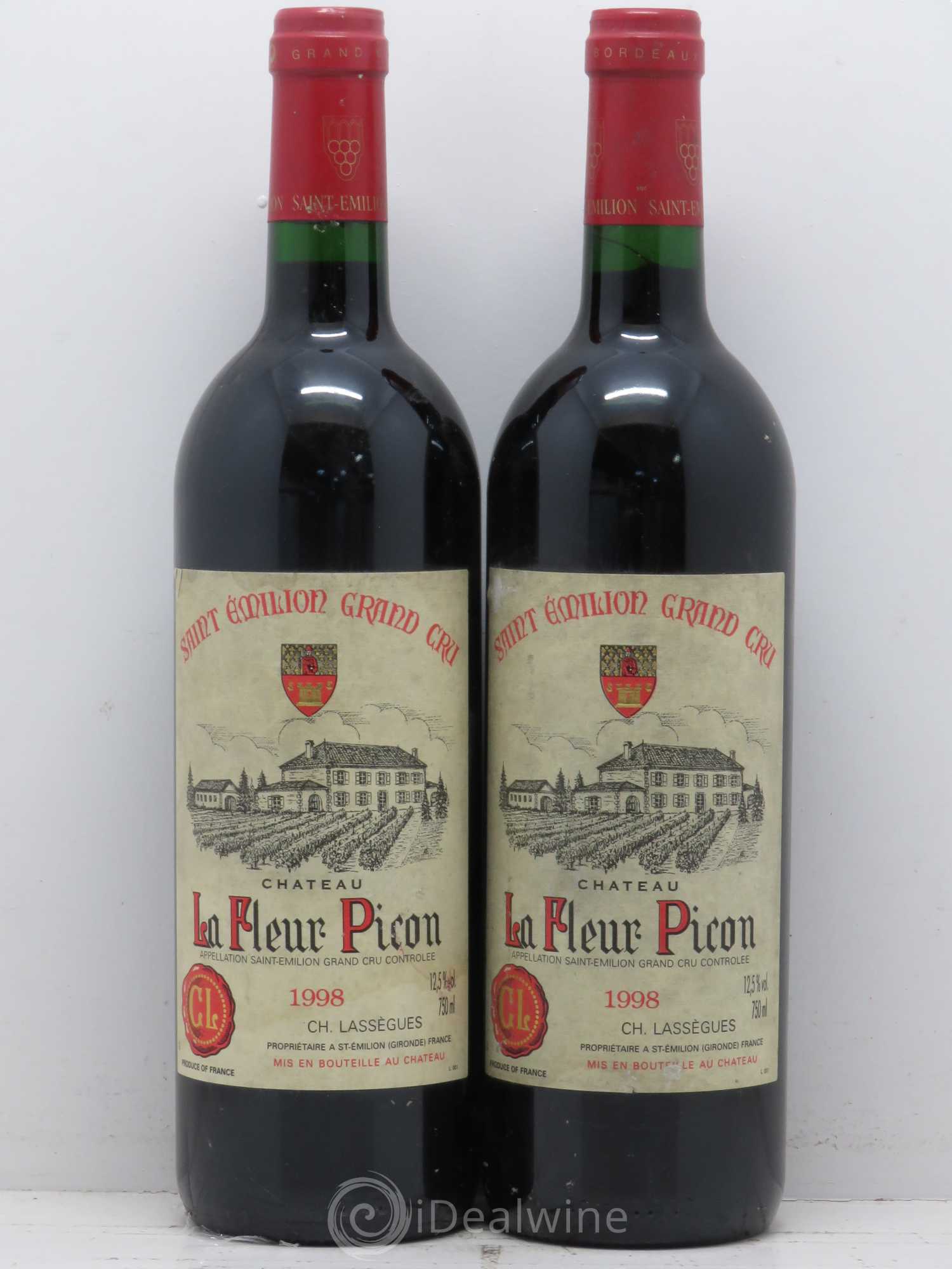 Saint-Émilion Château La Fleur Picon 1998 - Lot of 4 bottles - 2