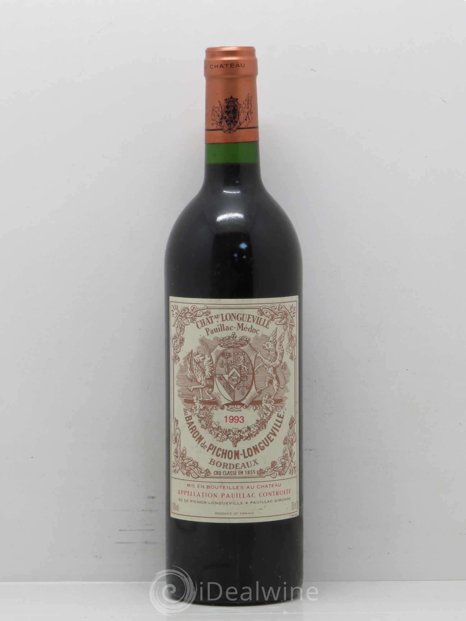 Pichon Longueville Baron 2ème Grand Cru Classé 1993 - Lot de 1 bouteille - 0