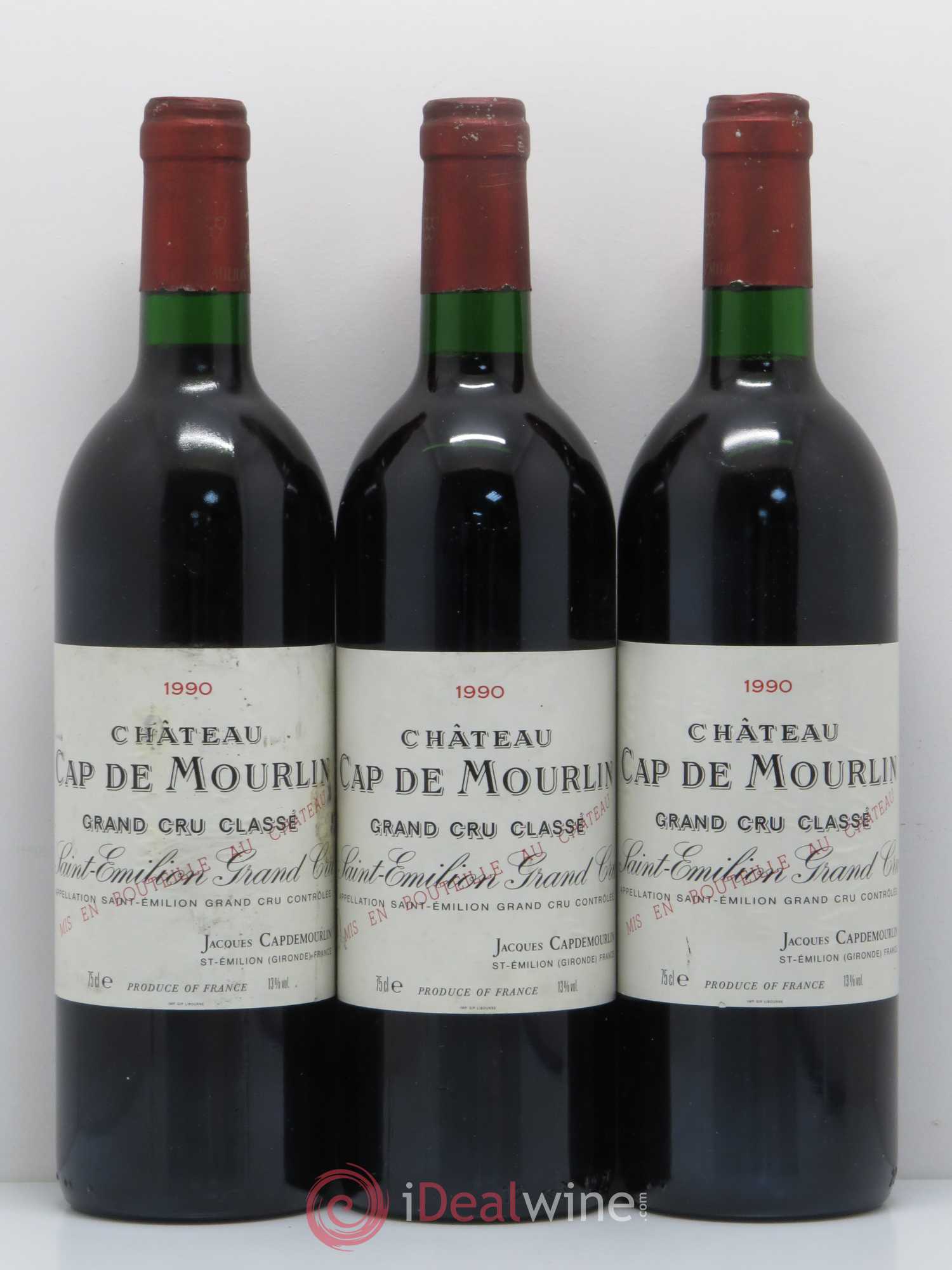 Château Cap de Mourlin Grand Cru Classé 1990 - Lot de 6 bouteilles - 2