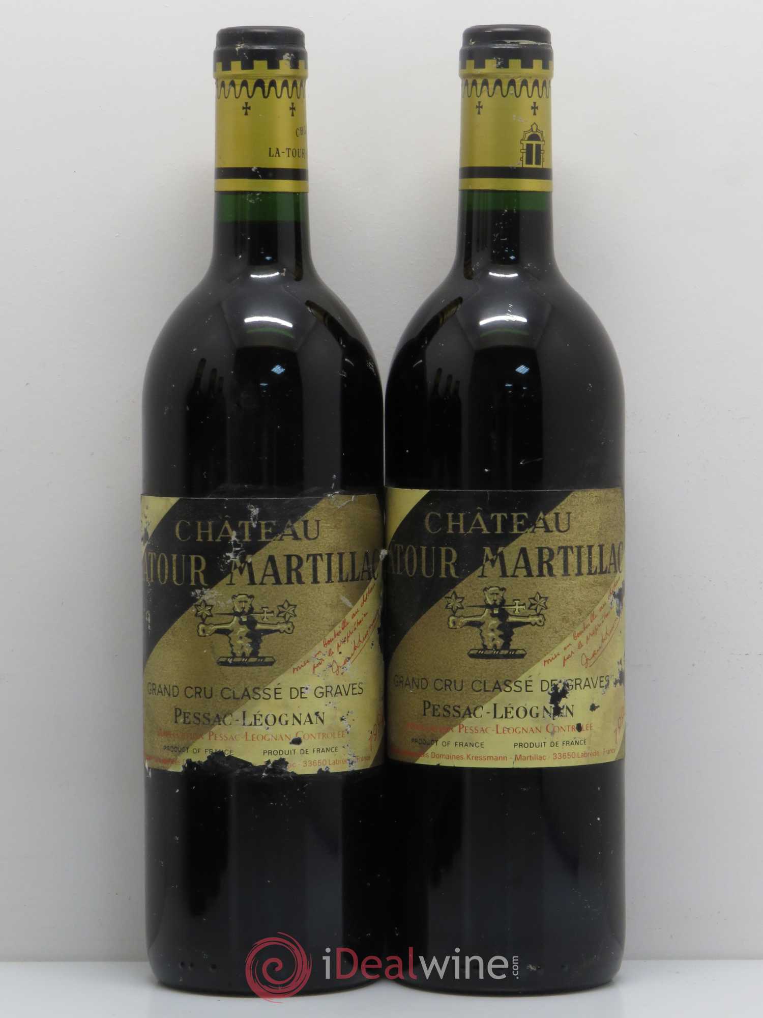 Château Latour-Martillac Cru Classé de Graves 1992 - Lot de 5 bouteilles - 2