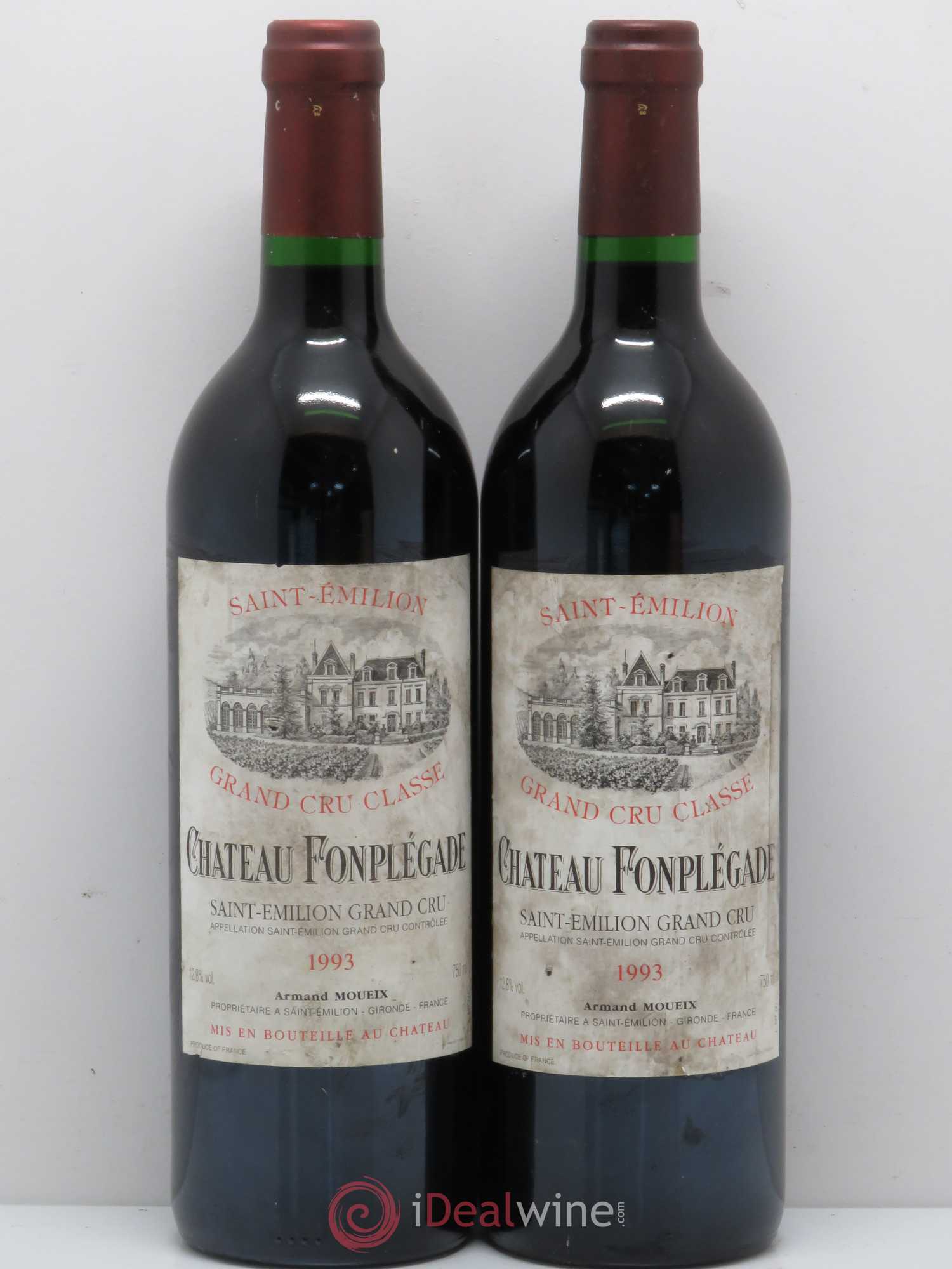 Château Fonplegade Grand Cru Classé 1993 - Lot de 5 bouteilles - 2