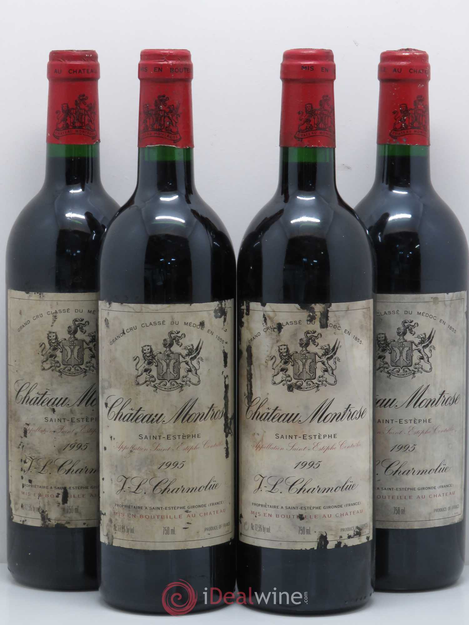 Château Montrose 2ème Grand Cru Classé 1995 - Lot de 4 bouteilles - 0