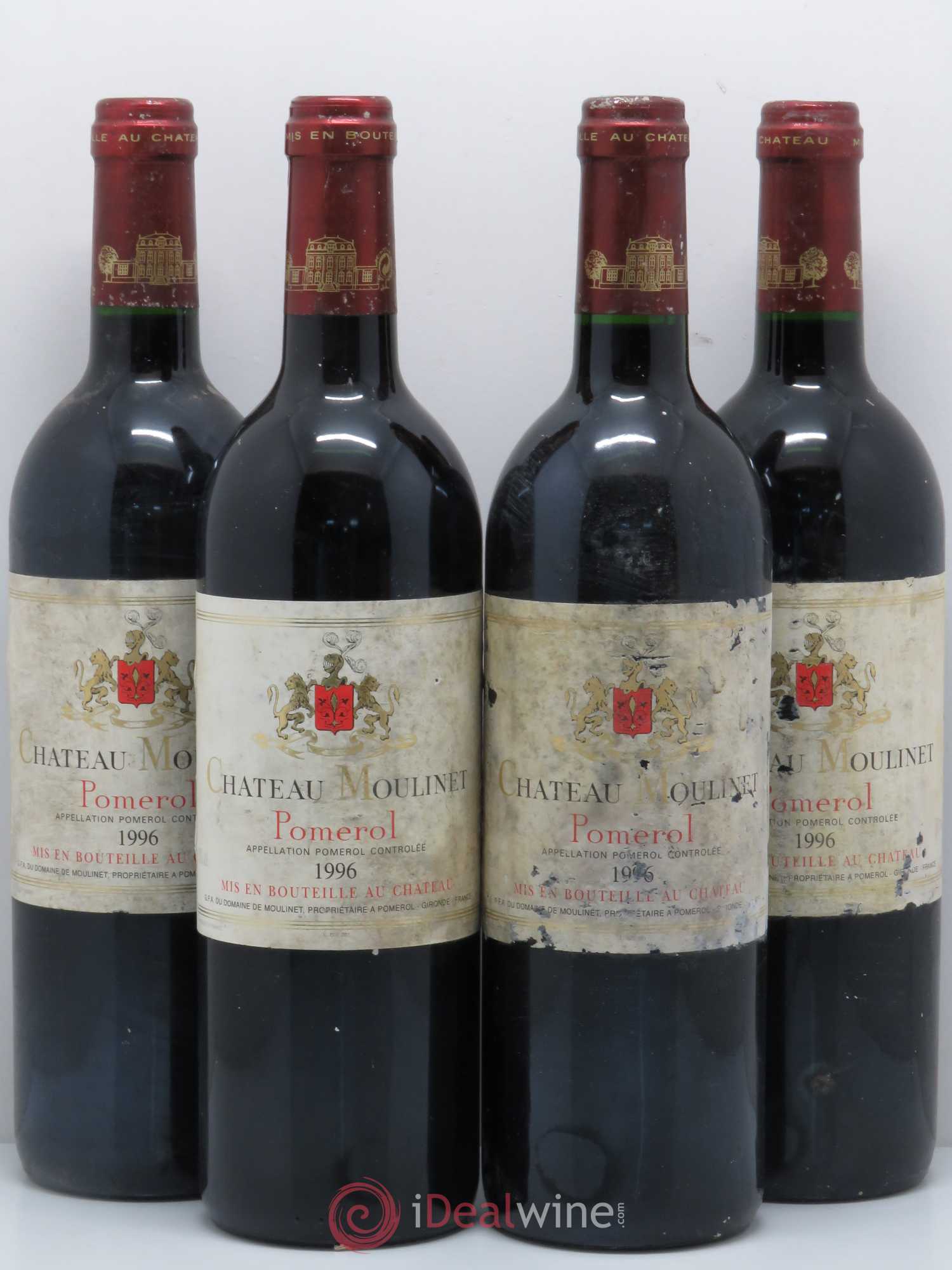 Château Moulinet 1996 - Lot de 4 bouteilles - 0